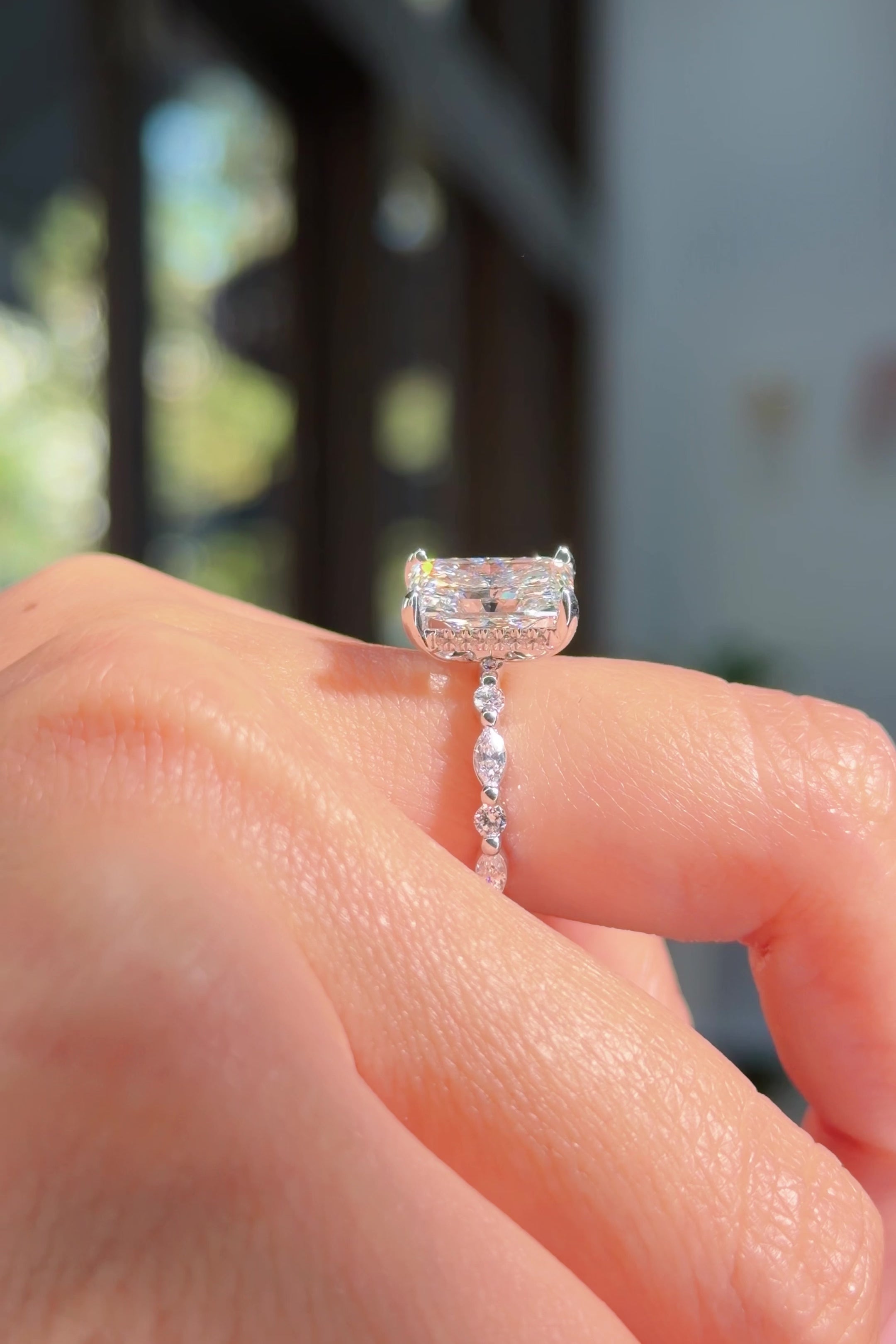 3.05ct D-VS1 Radiant Lab Diamond Rei