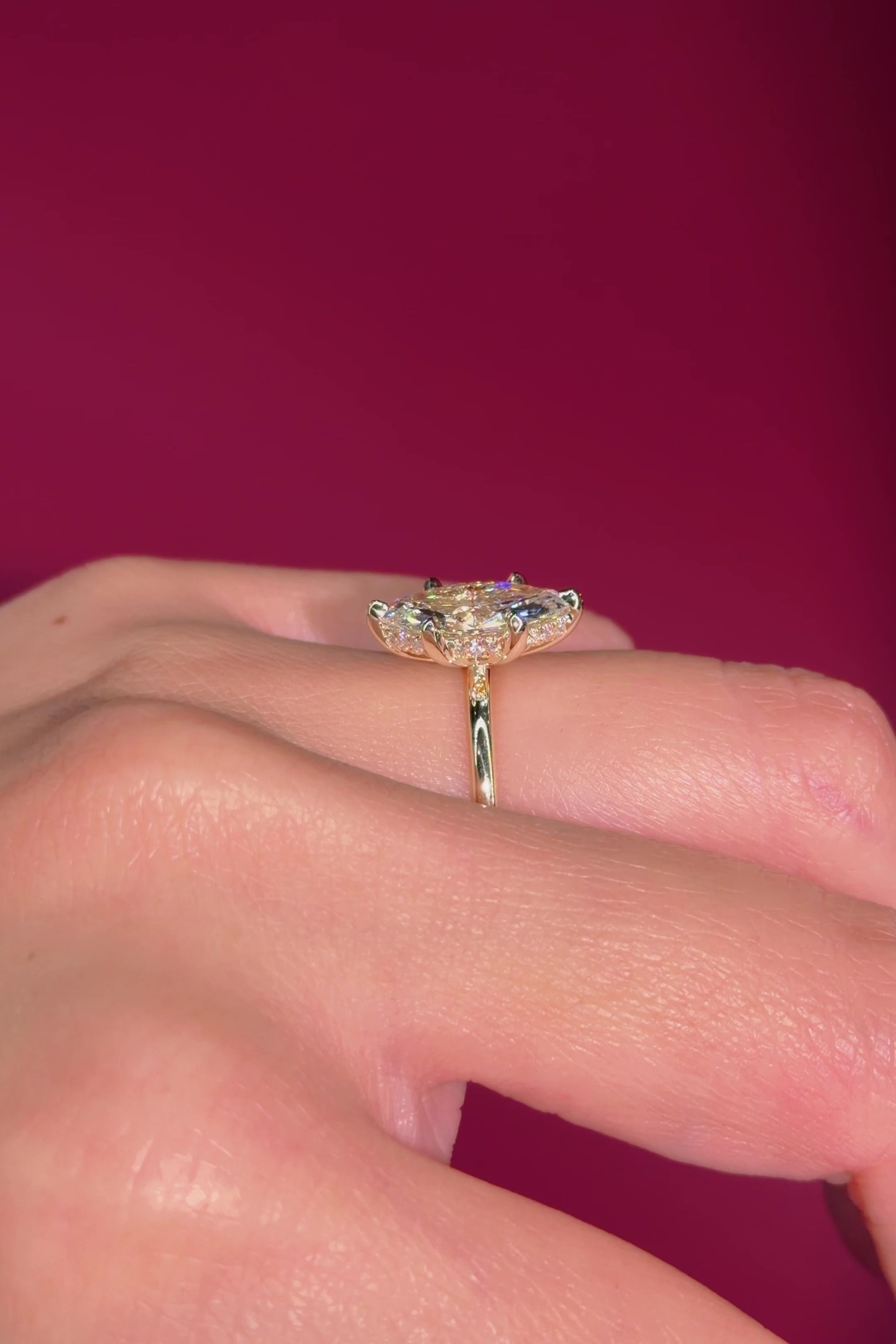 2.10ct D-VVS2 Marquise Lab Diamond Kayla