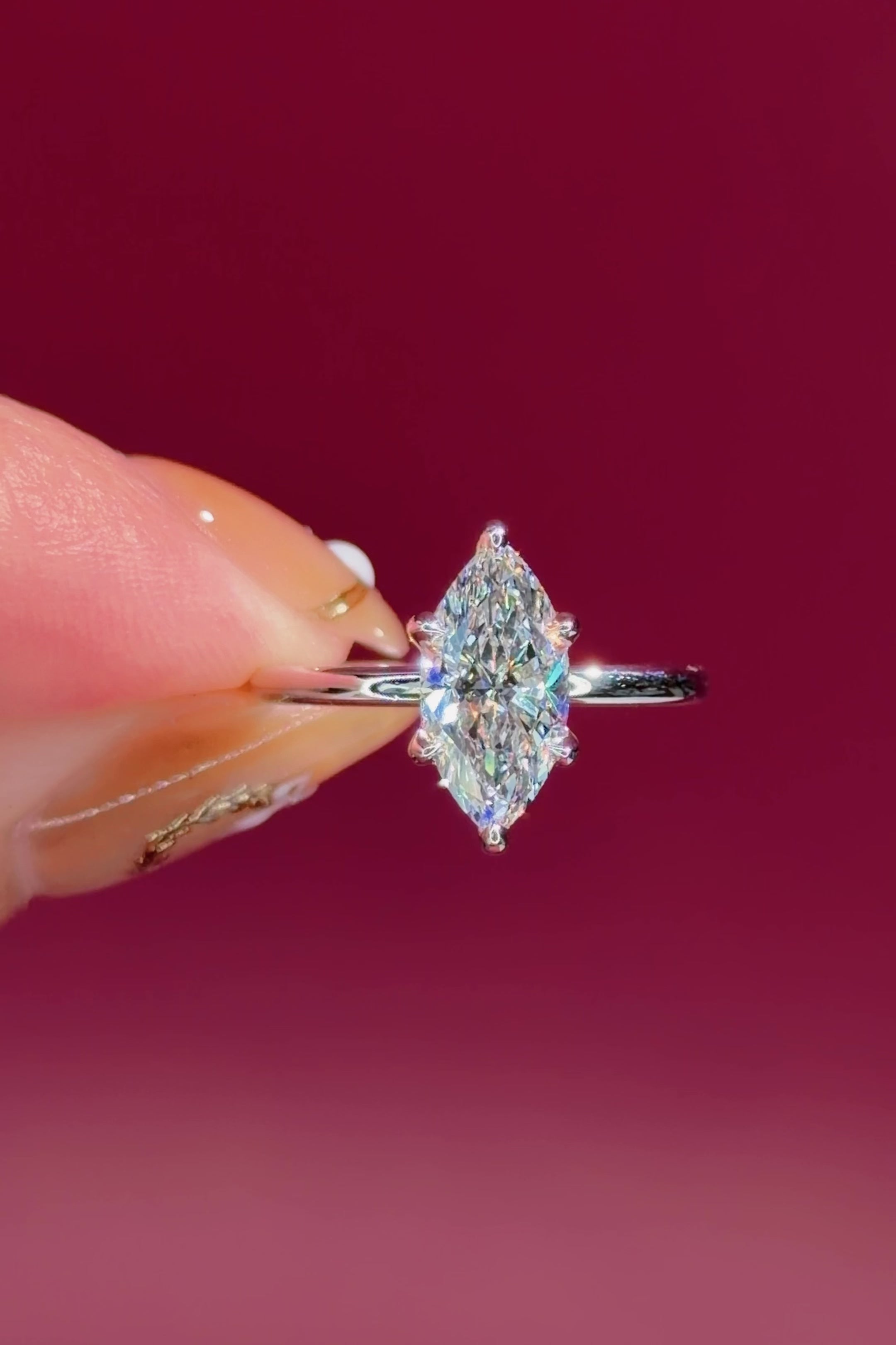 1.53ct D-VS1 Marquise Lab Diamond Leah