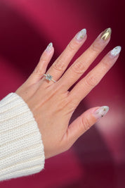 princess cut lab diamond pave engagement ring yellow gold with hidden halo on hand