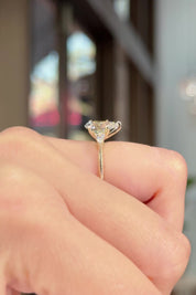 1.71ct D-VVS2 Pear Lab Diamond Petite Gracie