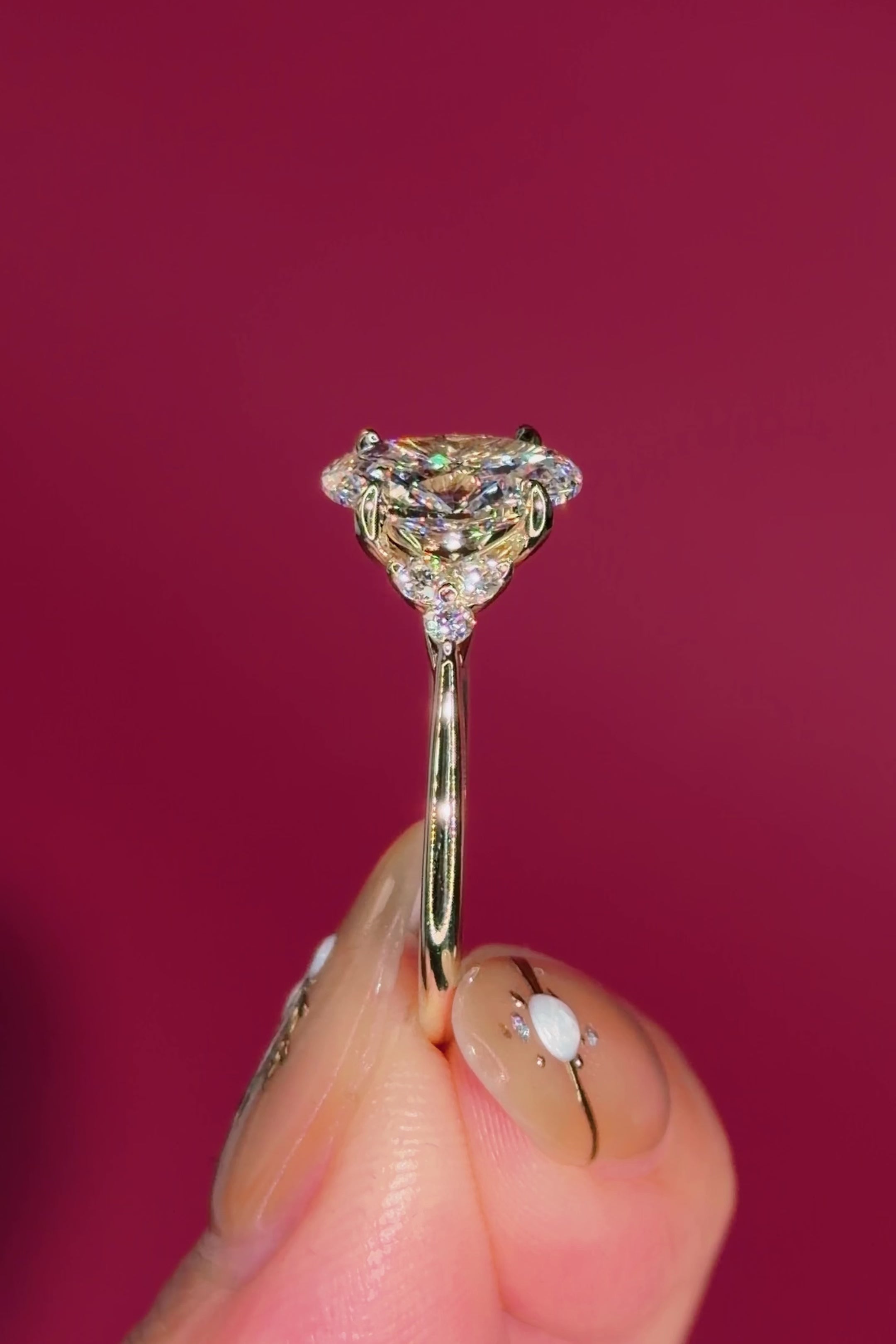 2.01ct F-VS1 Oval Lab Diamond Lindsey