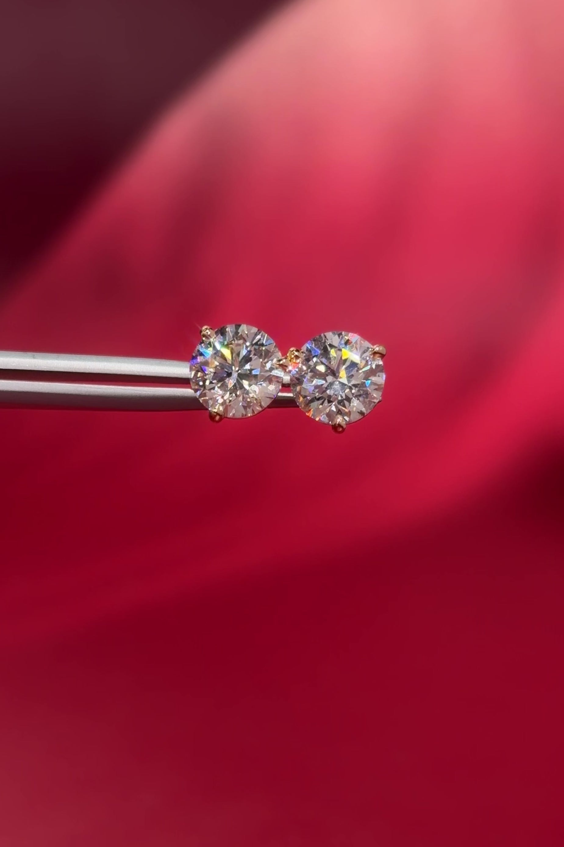 3.50ct Core Round Lab Diamond Martini Studs