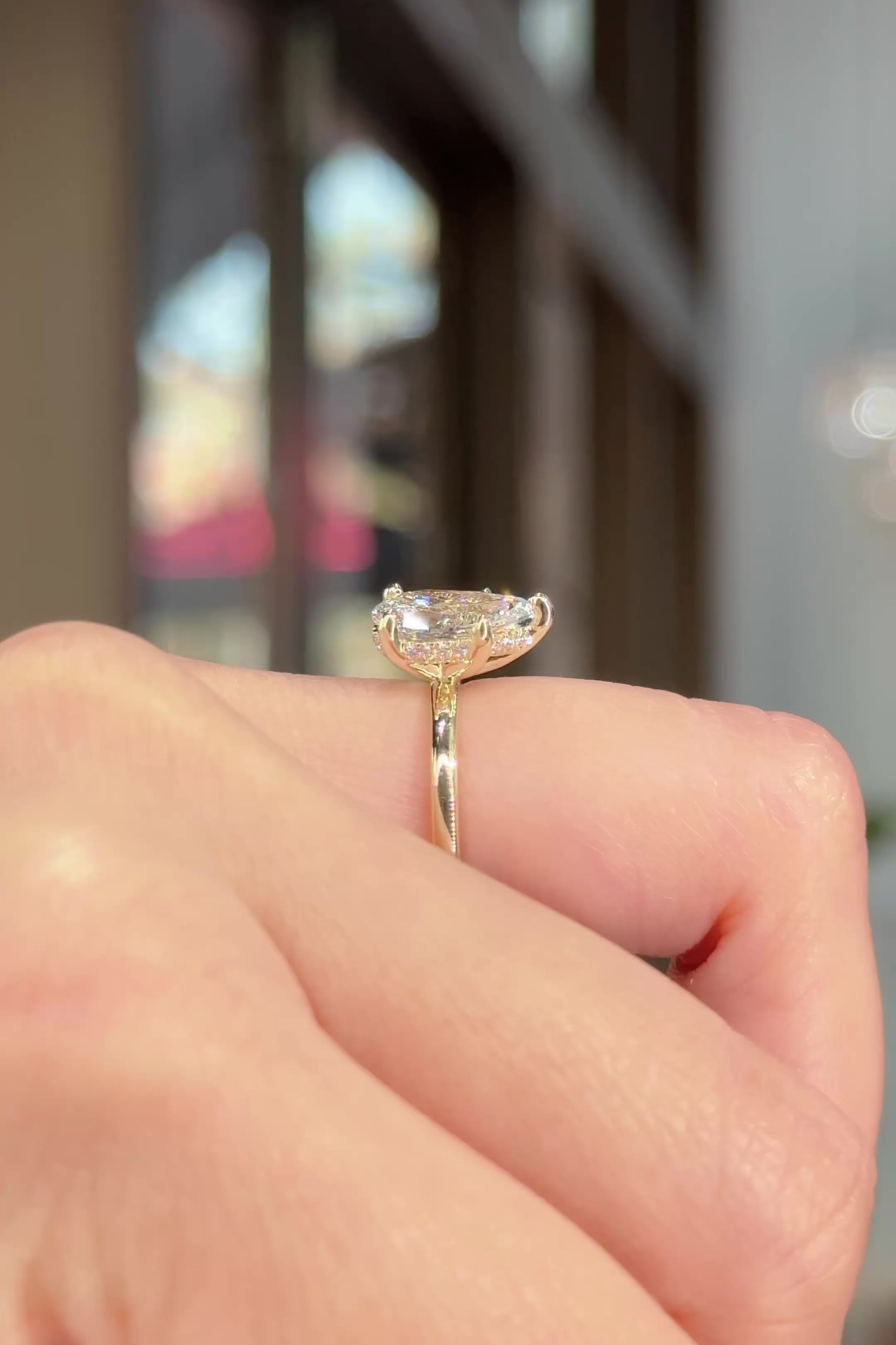 2.01ct D-VS1 Pear Lab Diamond Kayla