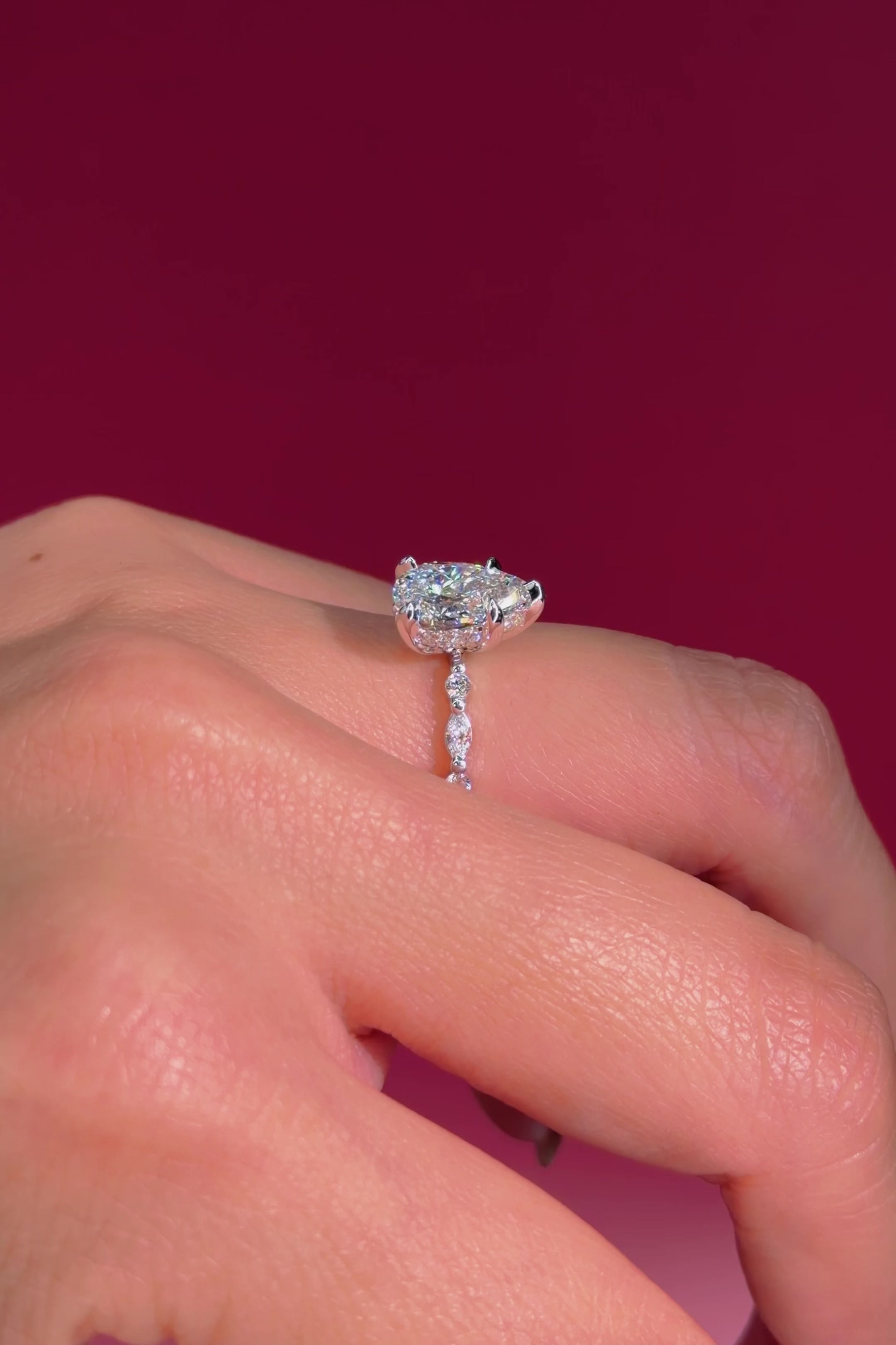 1.50ct D-VS1 Pear Lab Diamond Rei