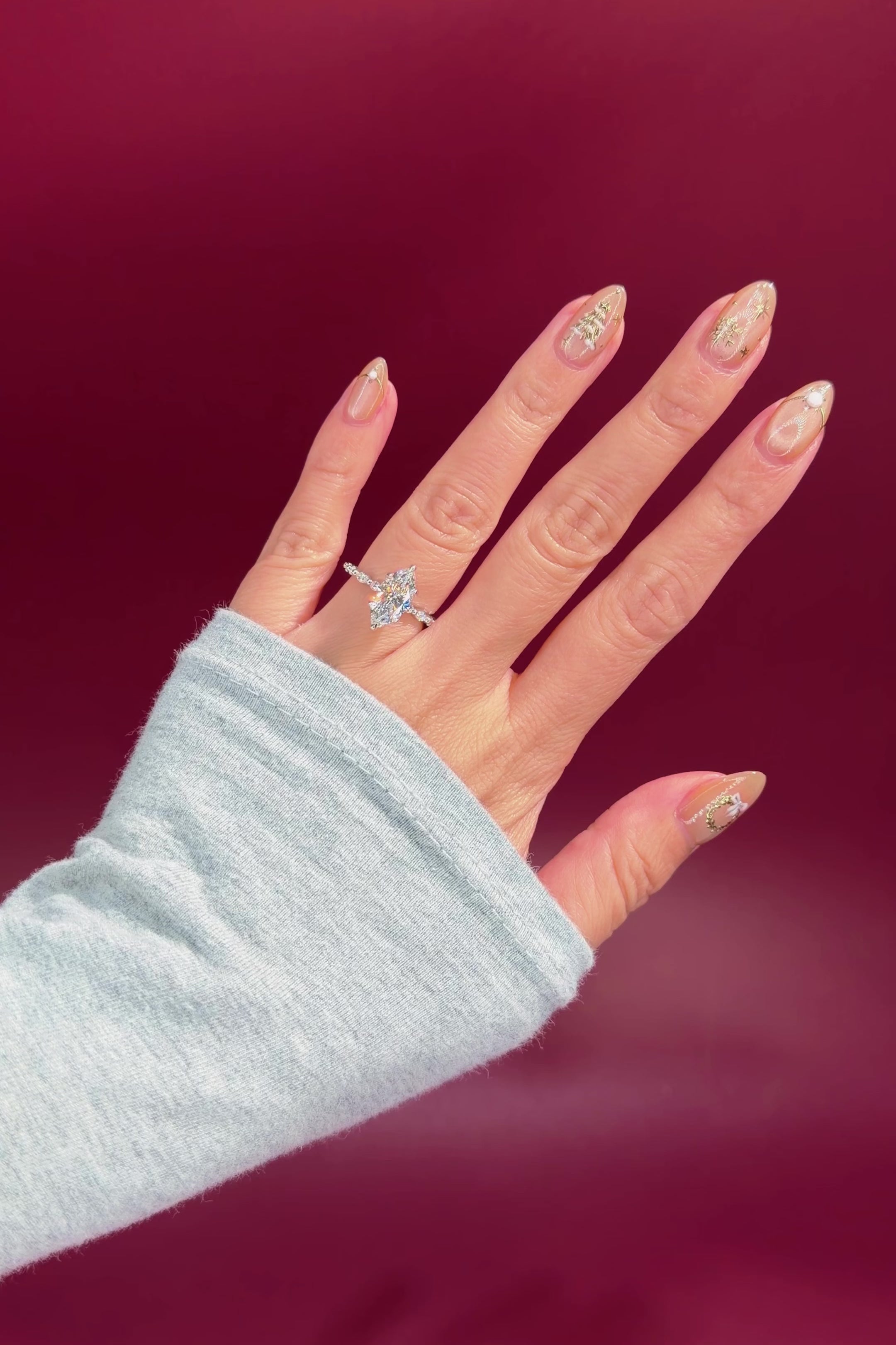 2.03ct D-VS1 Marquise Lab Diamond Rei