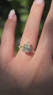 2.01ct D-VS1 Pear Lab Diamond Ariel