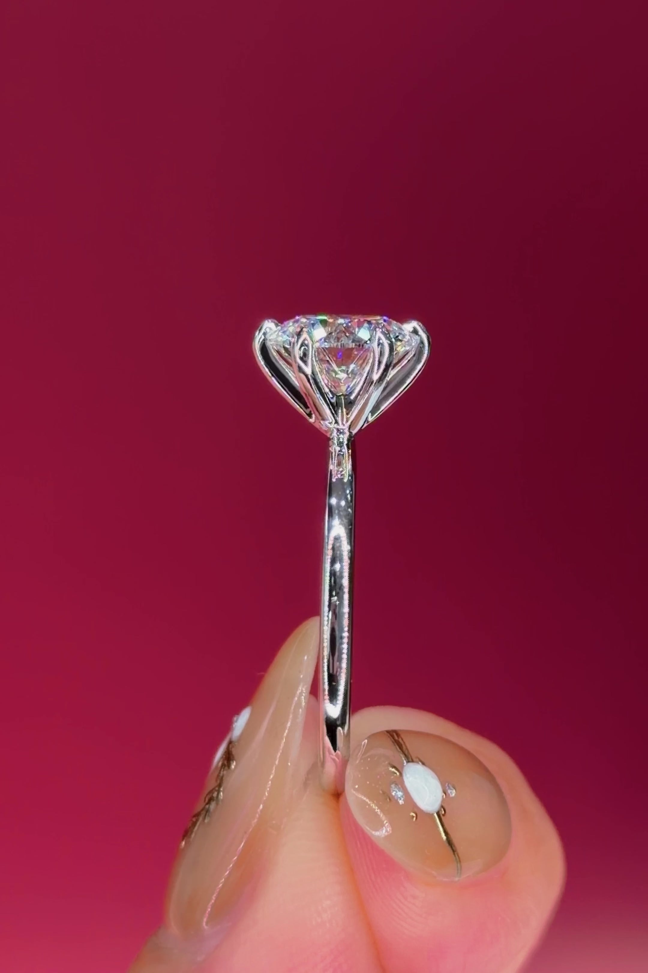 2.00ct D-VS1 Round Lab Diamond Juliette