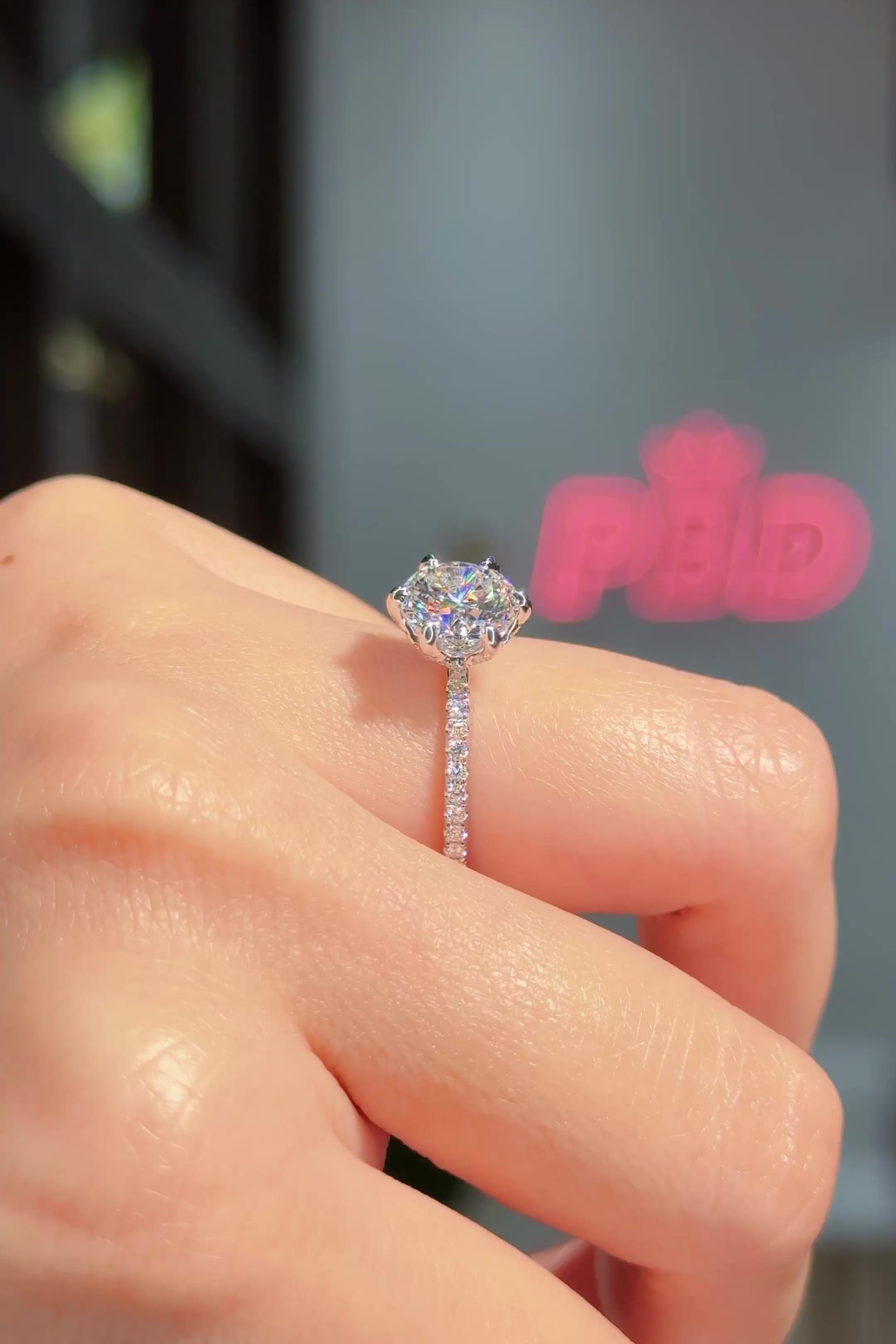 2.01ct D-VS1 Round Lab Diamond Samantha