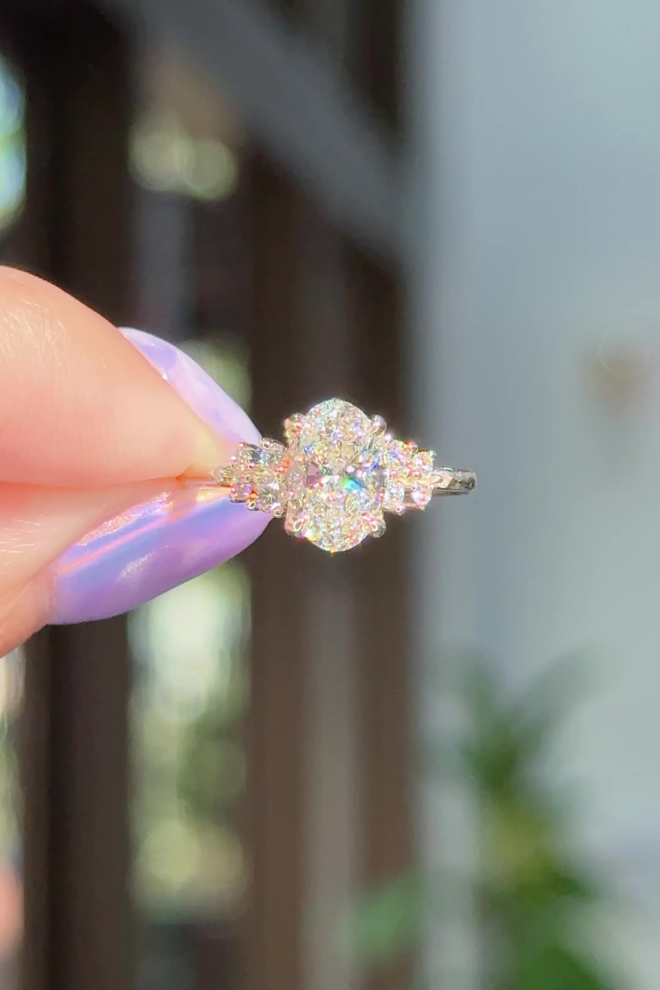 1.34ct D-VS1 Oval Lab Diamond Nova