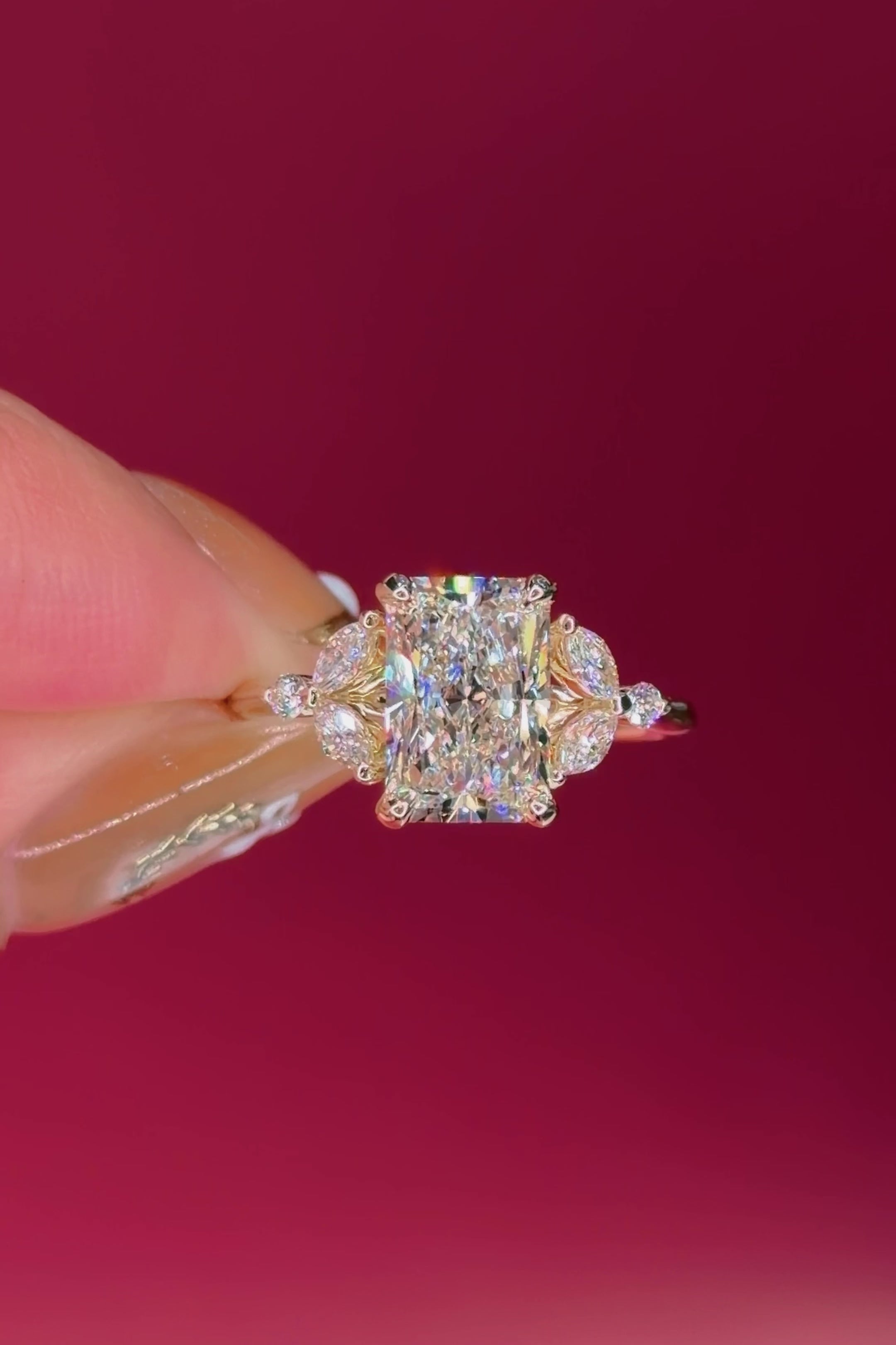 2.30ct F-VS1 Radiant Lab Diamond Sarah