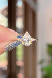 1.71ct D-VS1 Pear Diamond Petite Gracie