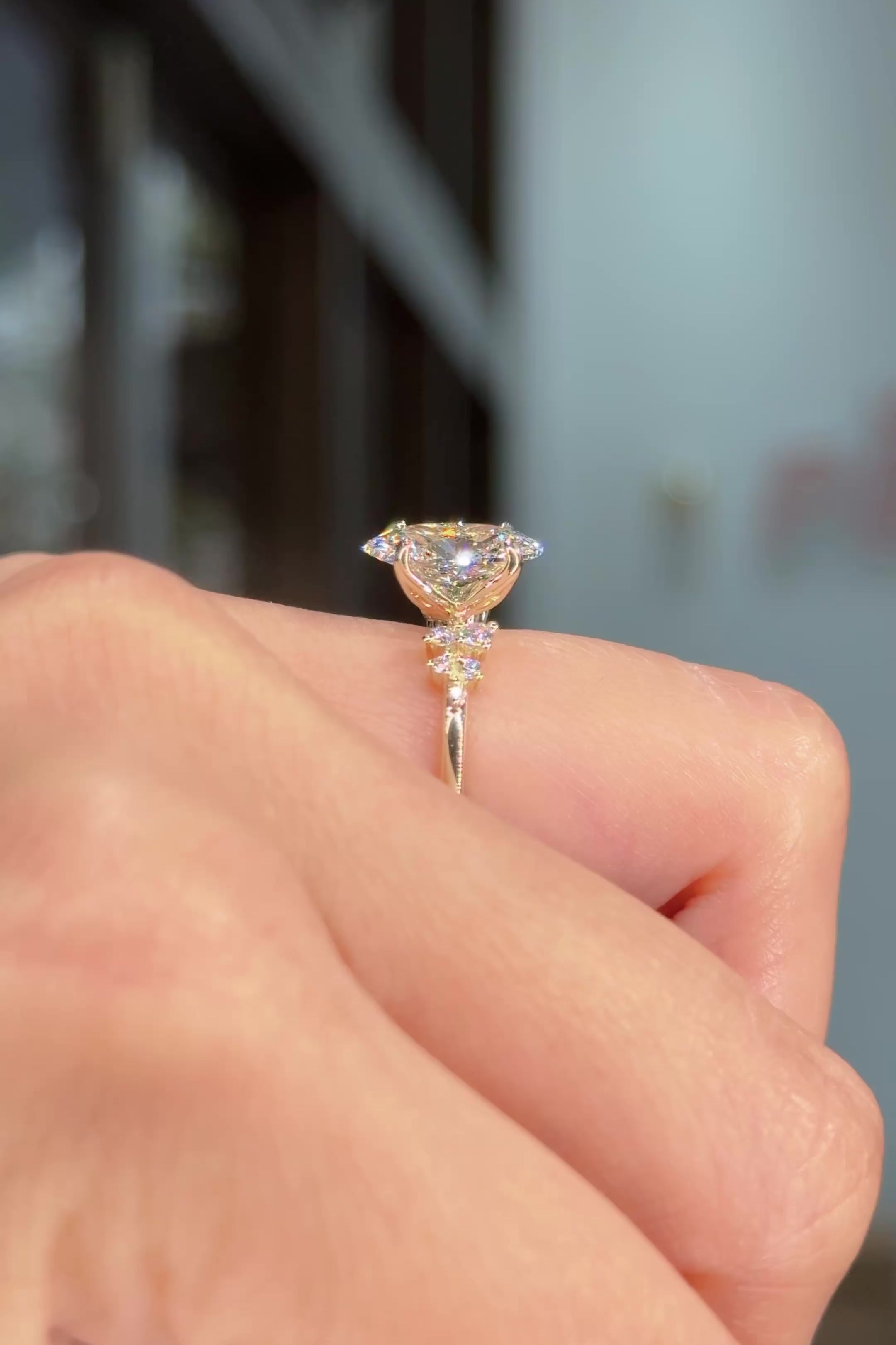 2.18ct D-IF Moval Lab Diamond Nova