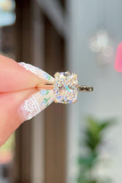 3.08ct E-VS1 Cushion Lab Diamond Double Claw Alice