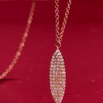 Pavé Diamond Surfboard Necklace at Princess Bride Diamonds Surf City USA