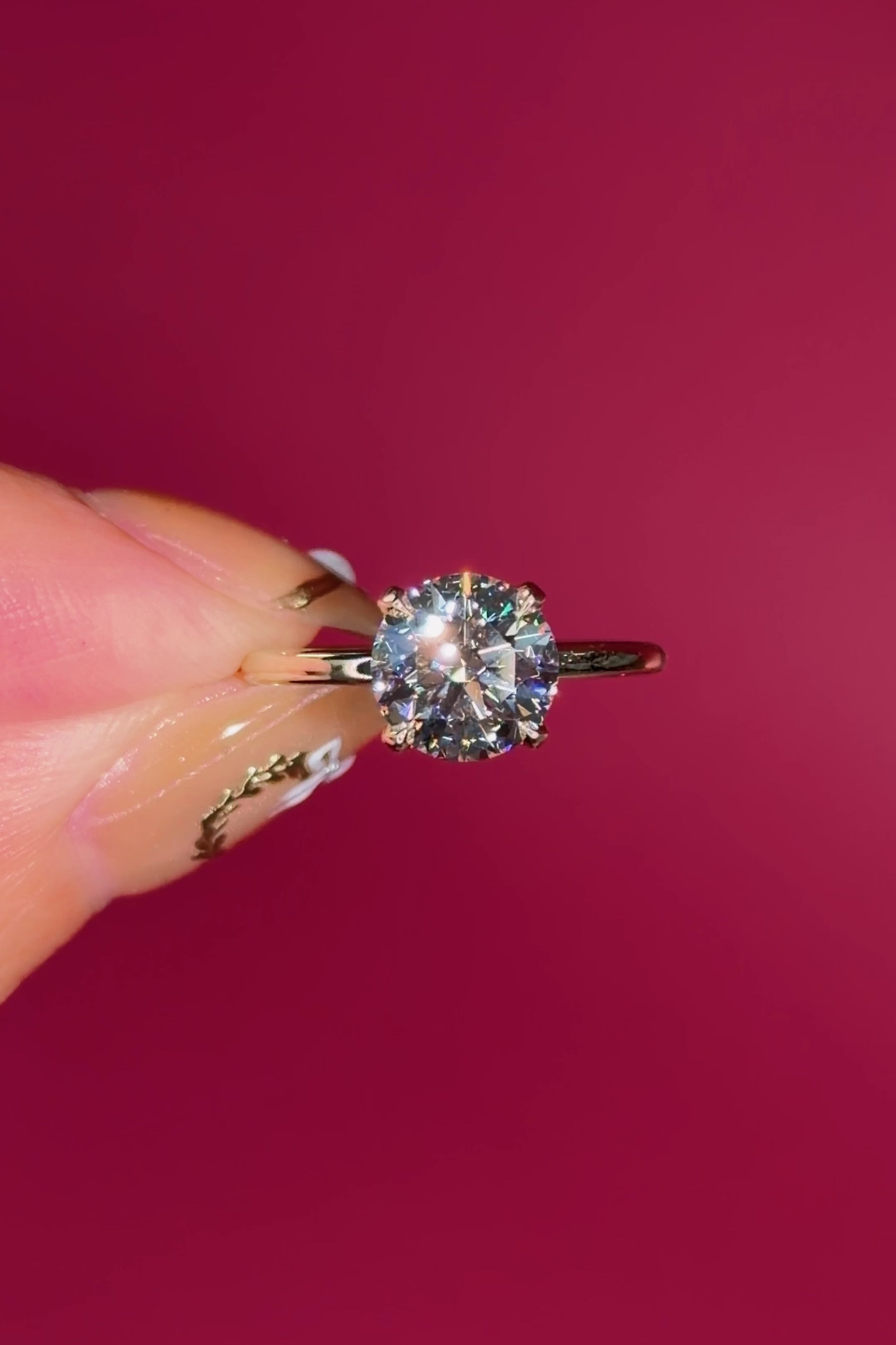 2.03ct E-VS1 Round Lab Diamond Kayla