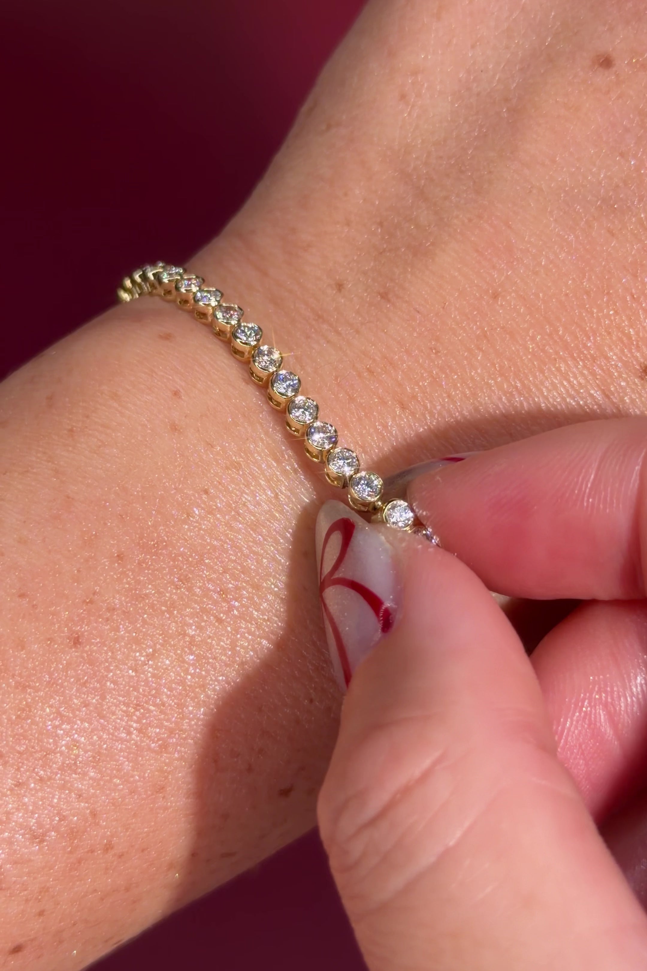 3ct Bezel Tennis Bracelet