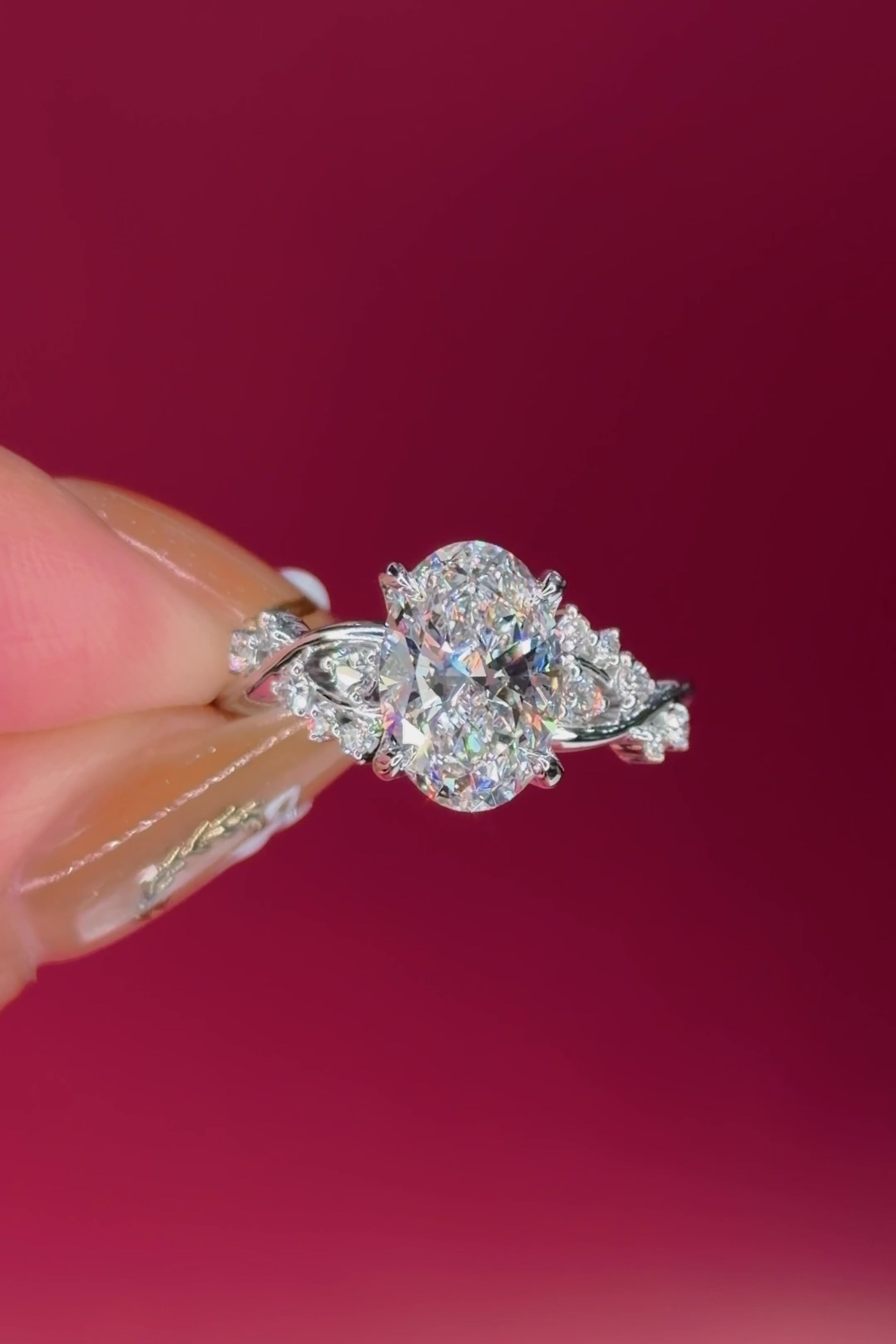 2.09ct D-VS1 Oval Lab Diamond Ariel