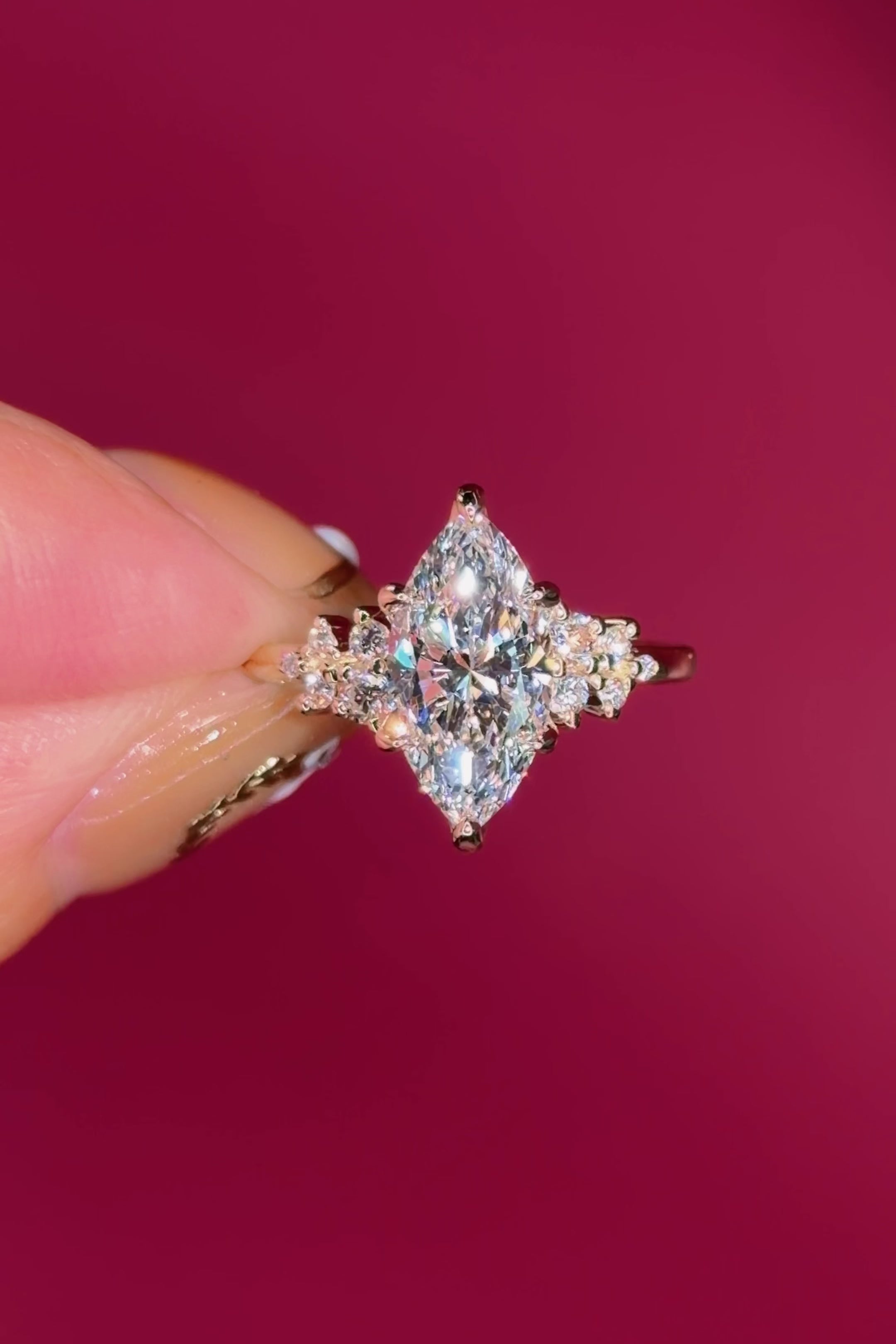 2.05ct D-VS1 Marquise Lab Diamond Nova