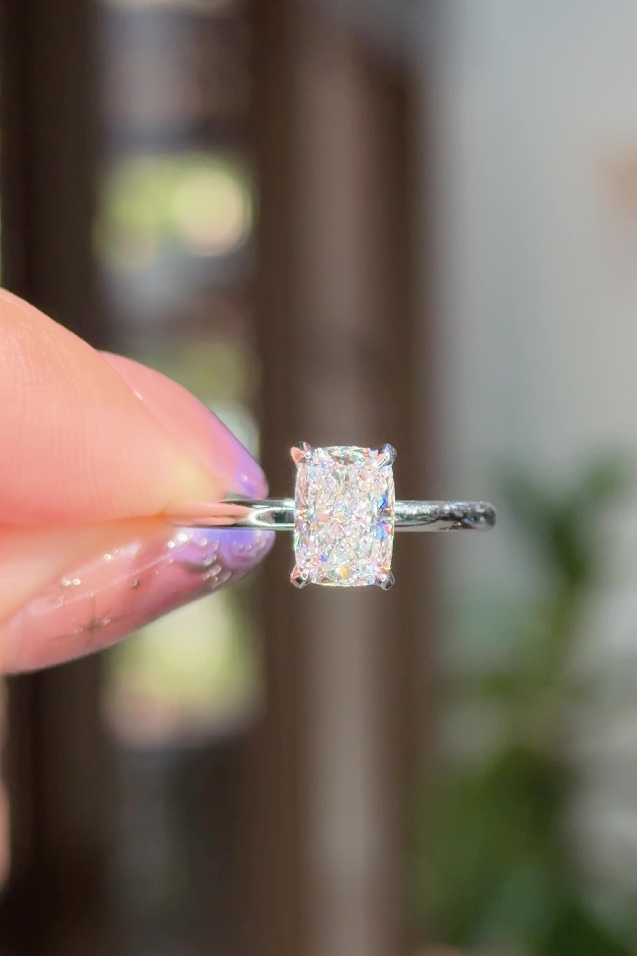 1.23ct E-VS1 Cushion Lab Diamond Leah