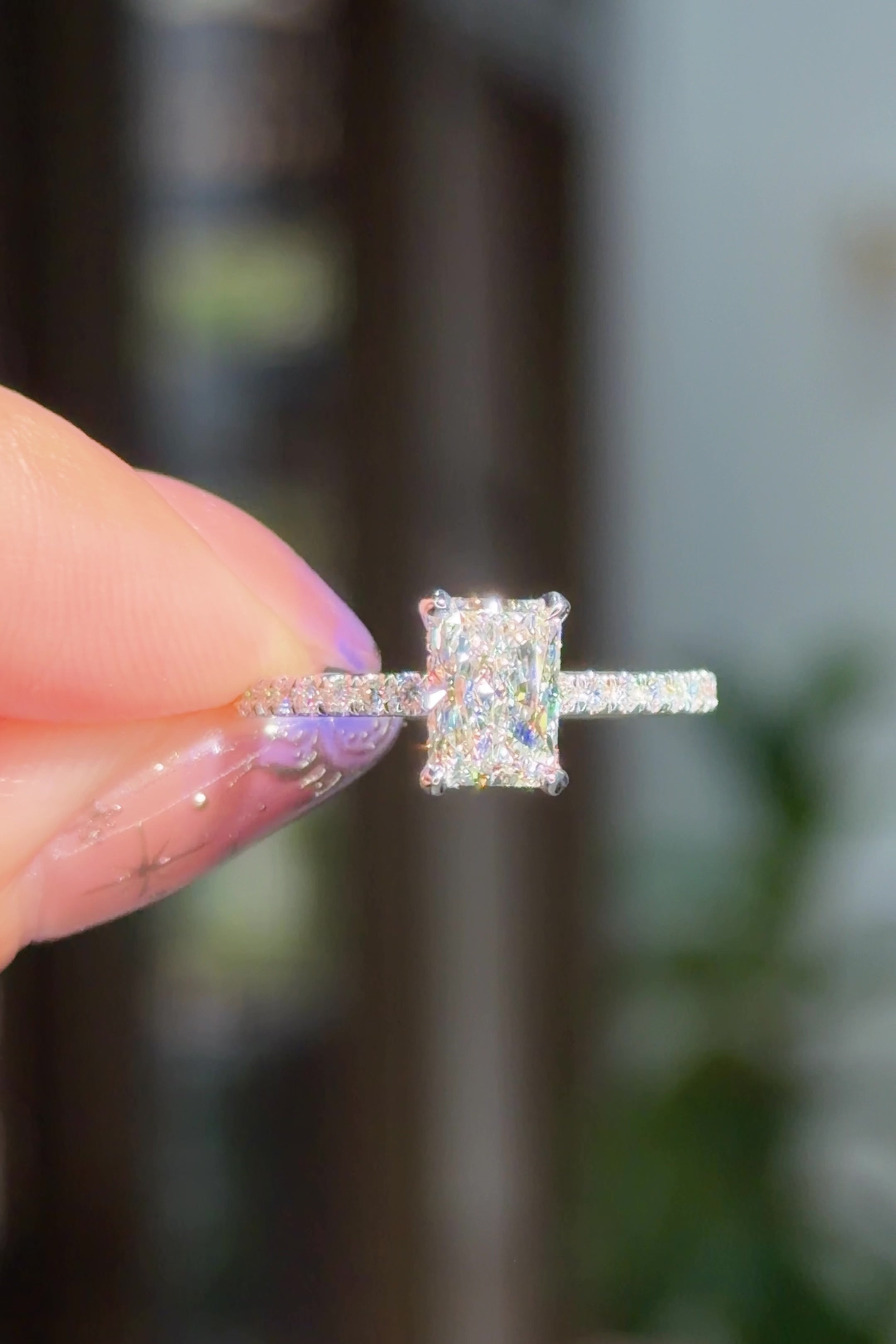 1.00ct D-VS1 Radiant Lab Diamond Kayla