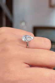 3.02ct E-VS1 Pear Lab Diamond Kayla