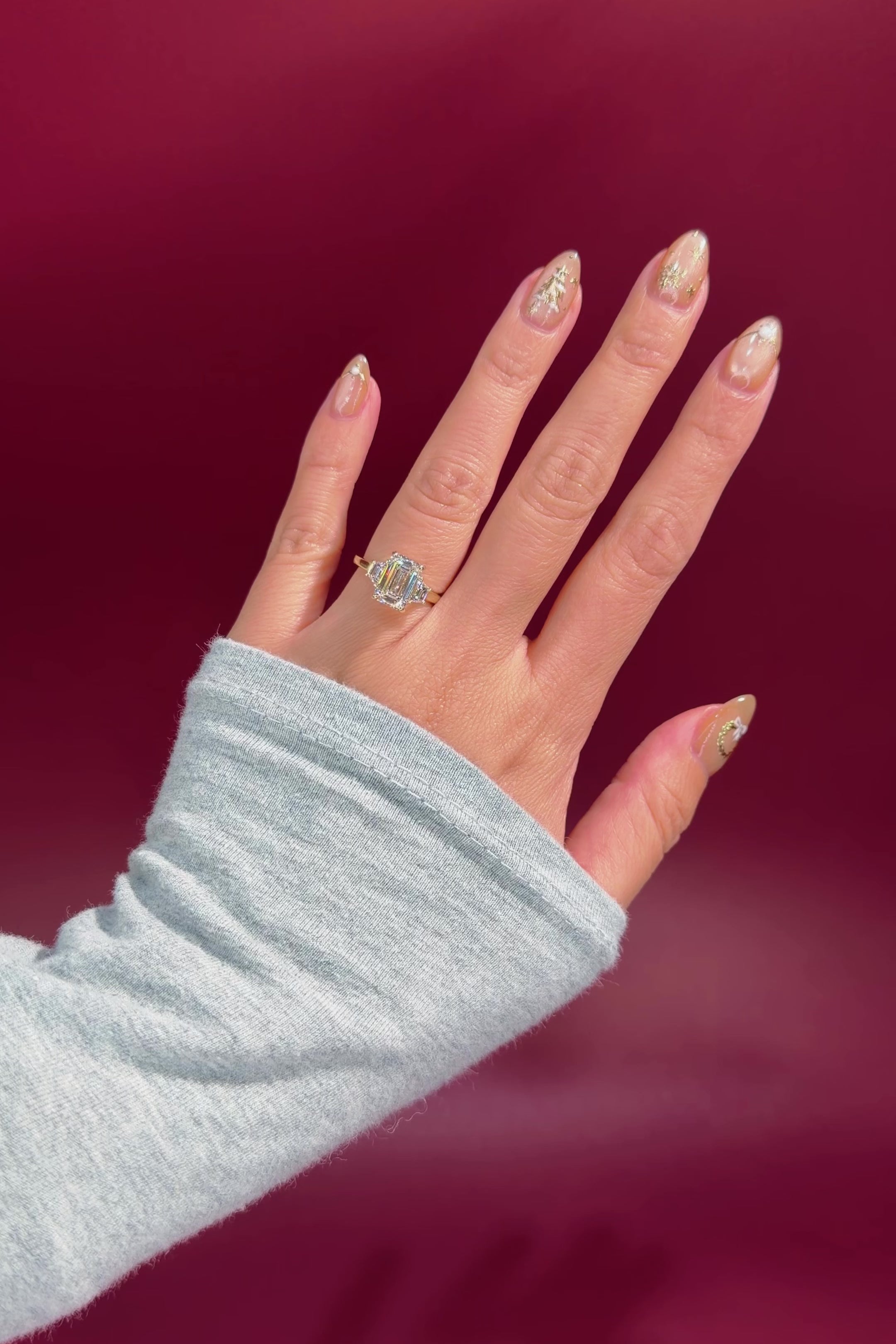 2.74ct D-VVS2 Emerald Lab Diamond Lucia