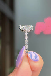2.08ct D-VS1 Pear Lab Diamond Rei