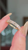 3.0mm Mini Emerald Lab Diamond Ring 50% Eternity