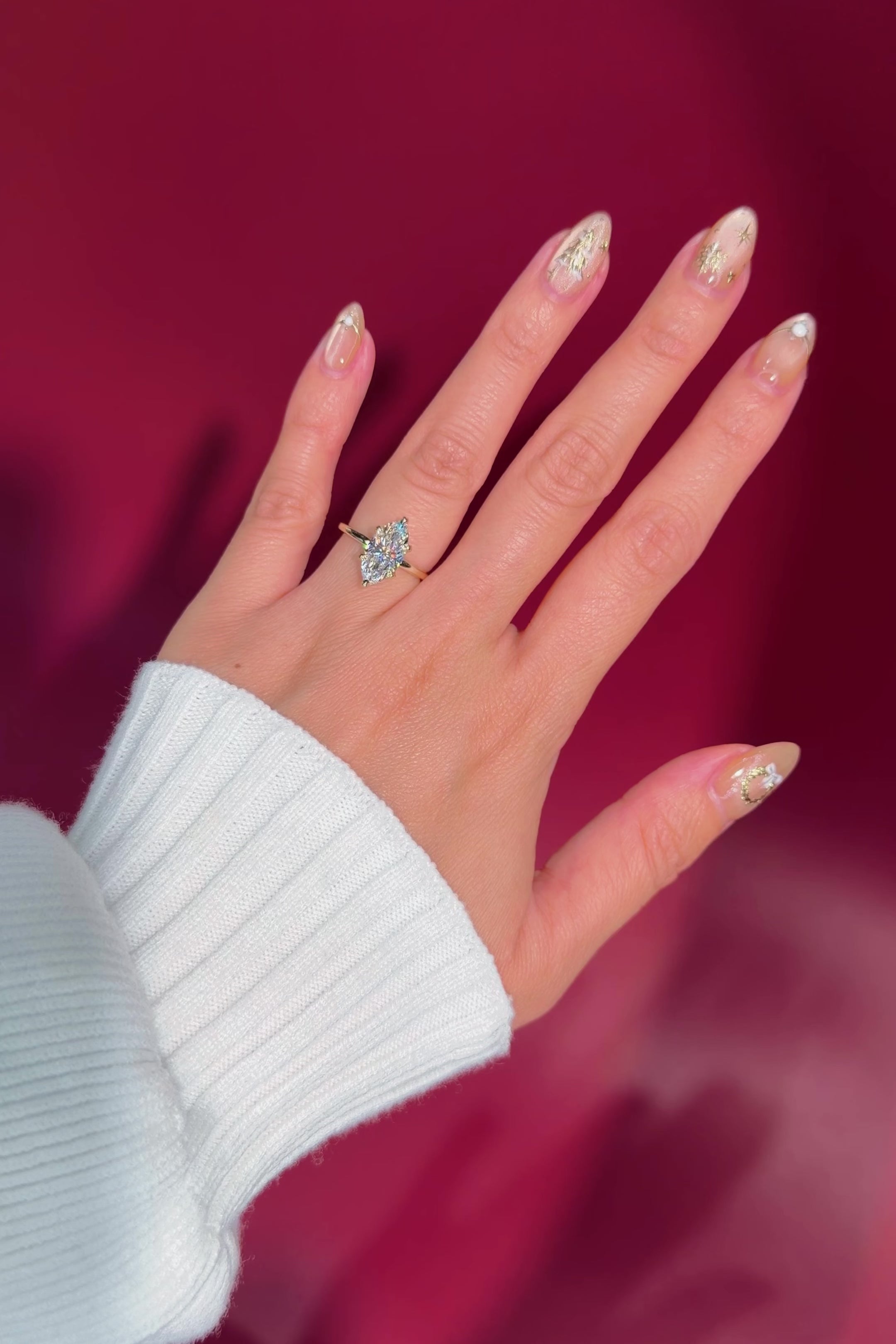 2.10ct D-VVS2 Marquise Lab Diamond Kayla