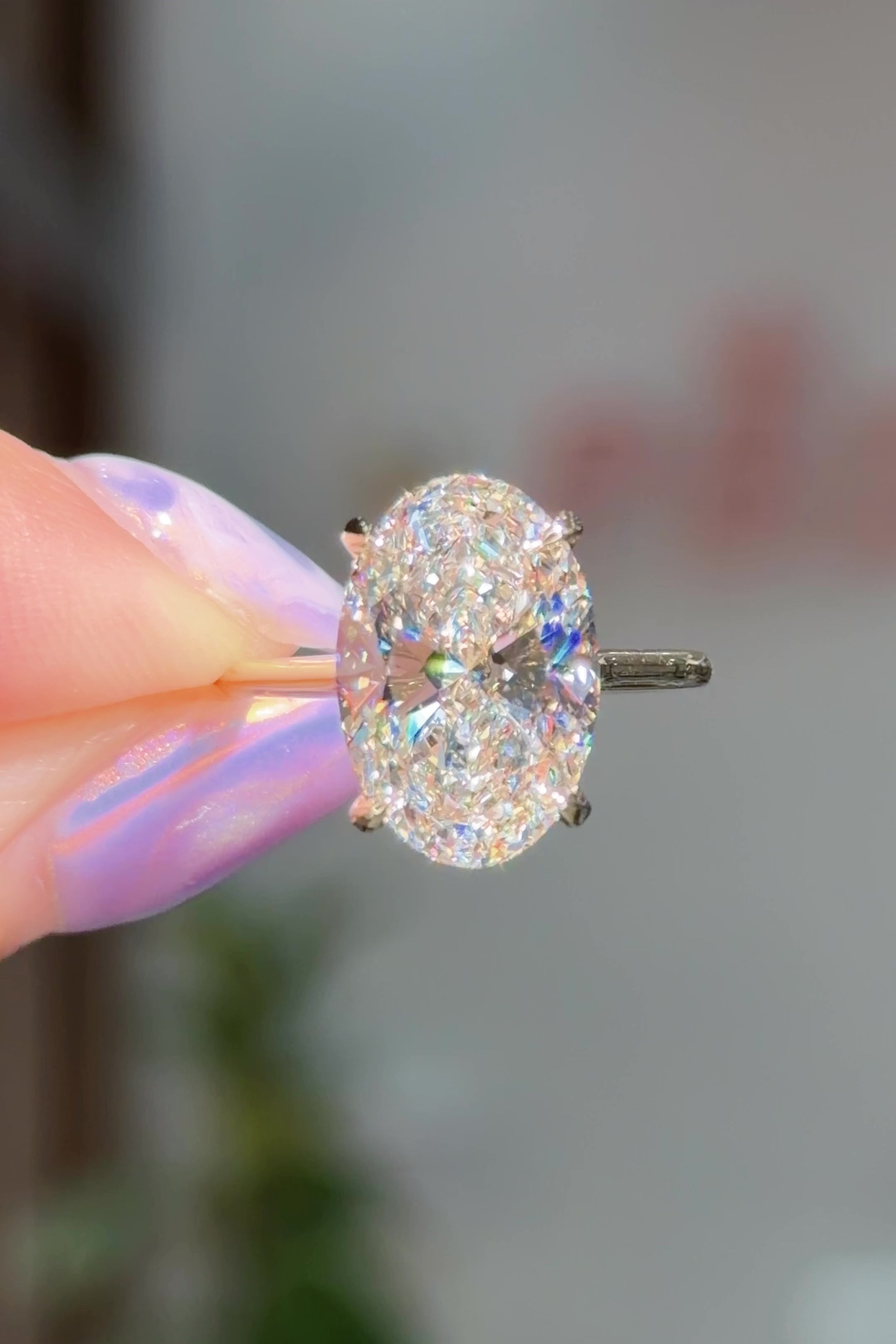 5.09ct D-VVS2 Oval Lab Diamond Alice