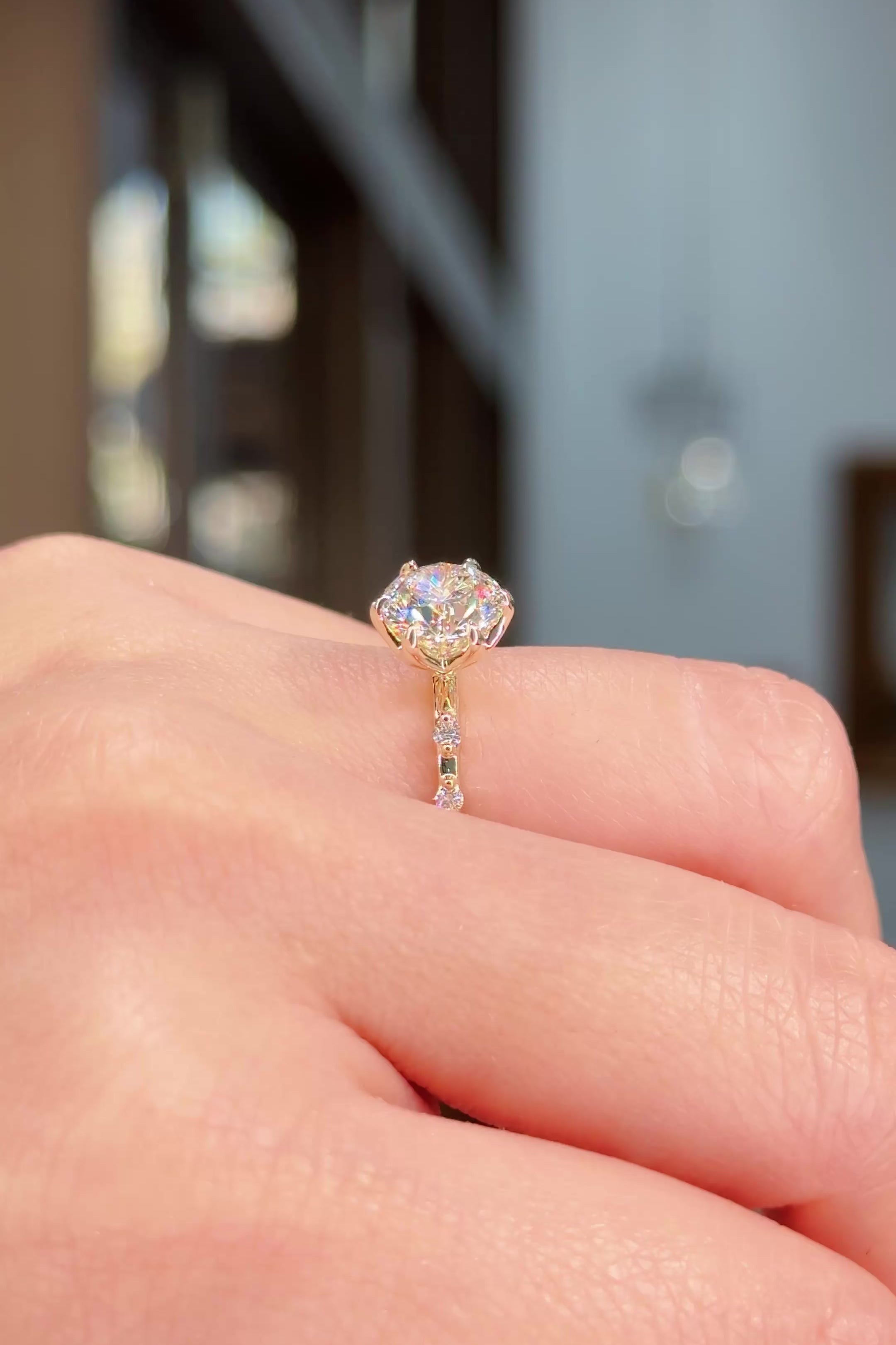 2.01ct E-VVS2 Round Lab Diamond Lila