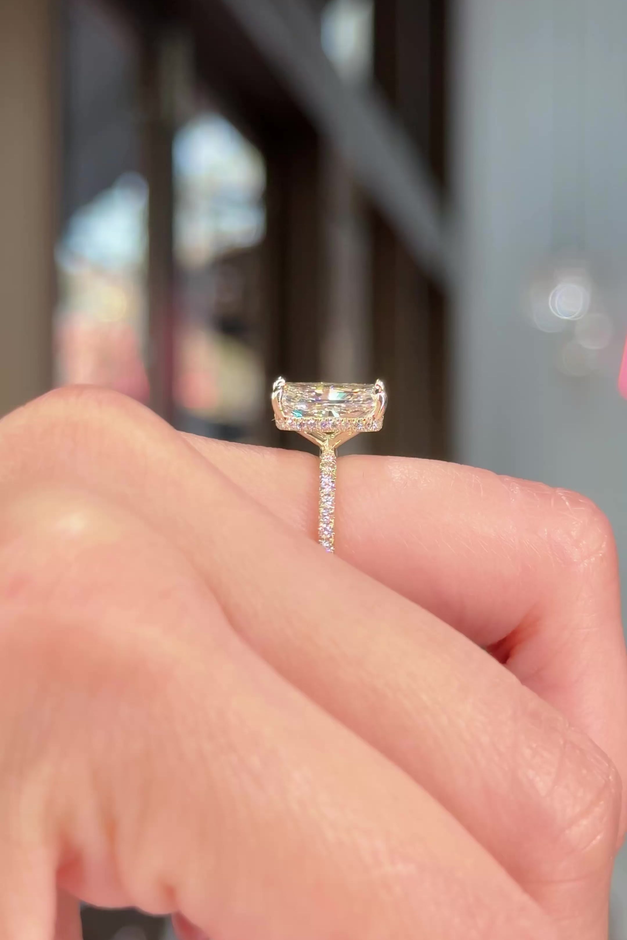 3.00ct D-VS1 Radiant Lab Diamond Stephanie