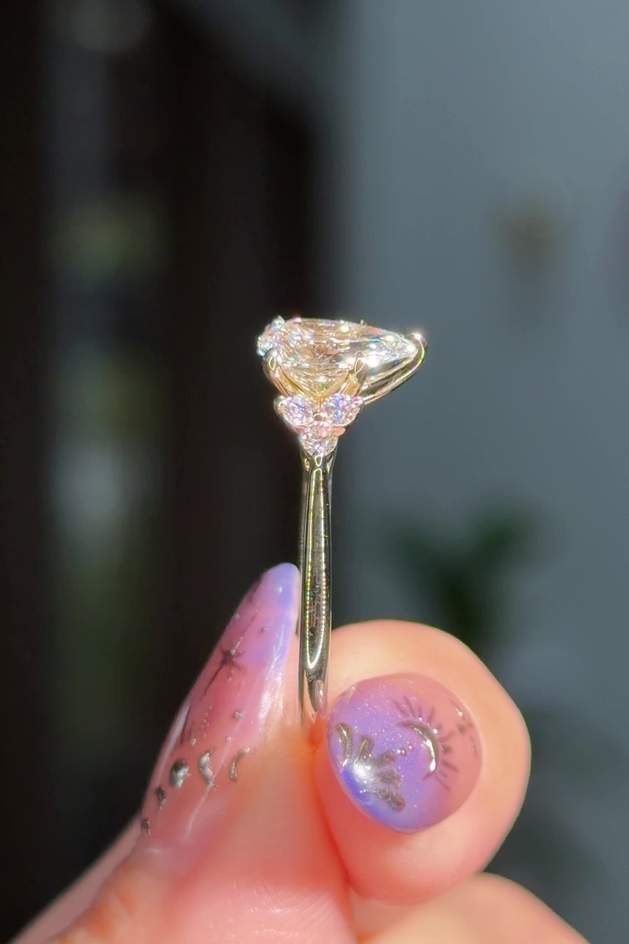 1.00ct D-VS1 Pear Lab Diamond Lindsey