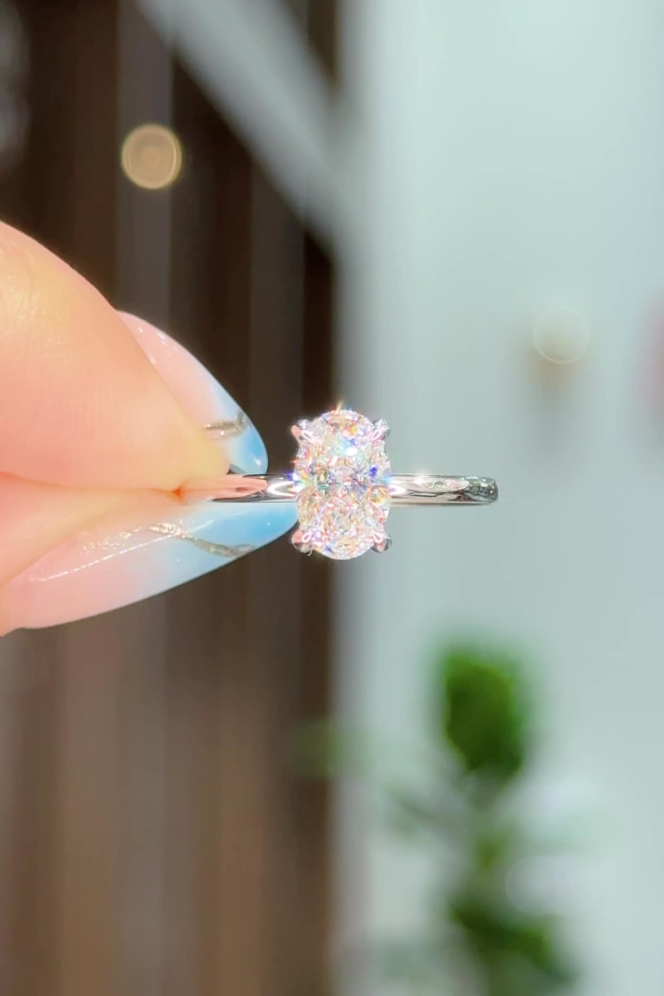 1.04ct D-VS1 Oval Lab Diamond Kayla