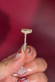 Pave Pear Lab Diamond engagement Ring ready to Ship in Huntington Beach high quality premium