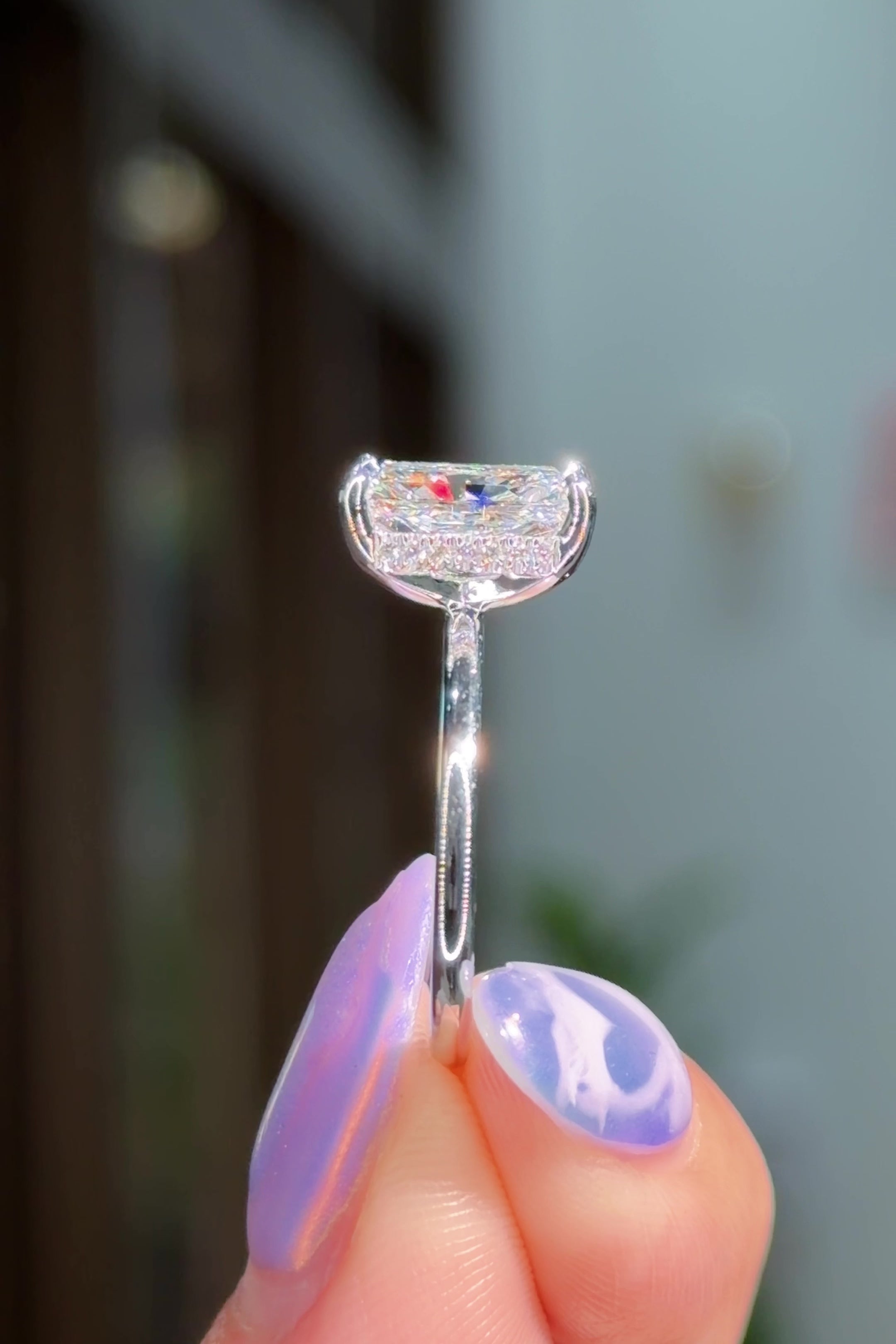 2.64ct E-VS1 Radiant Lab Diamond Kayla