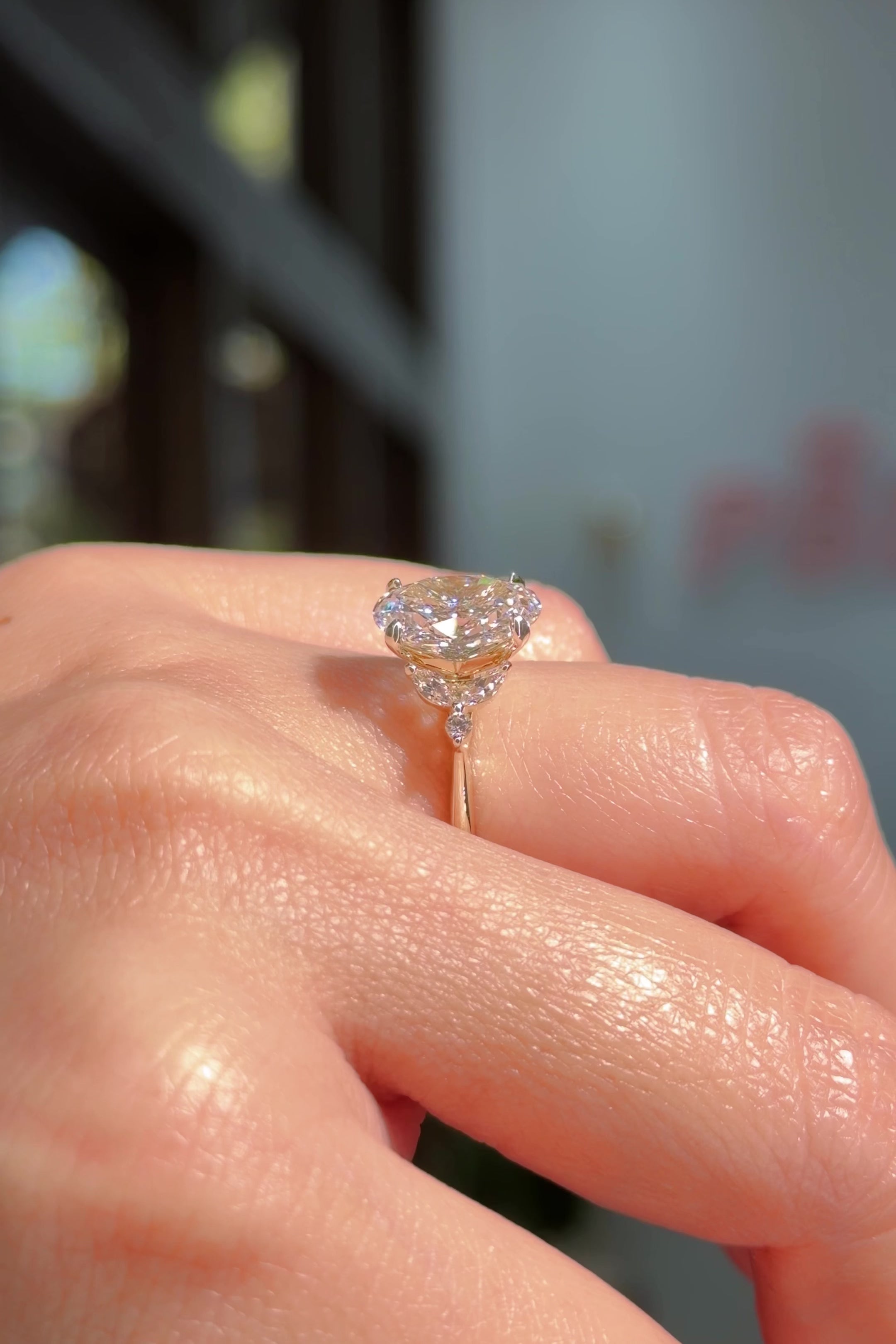 2.71ct D-VS1 Oval Lab Diamond Sarah