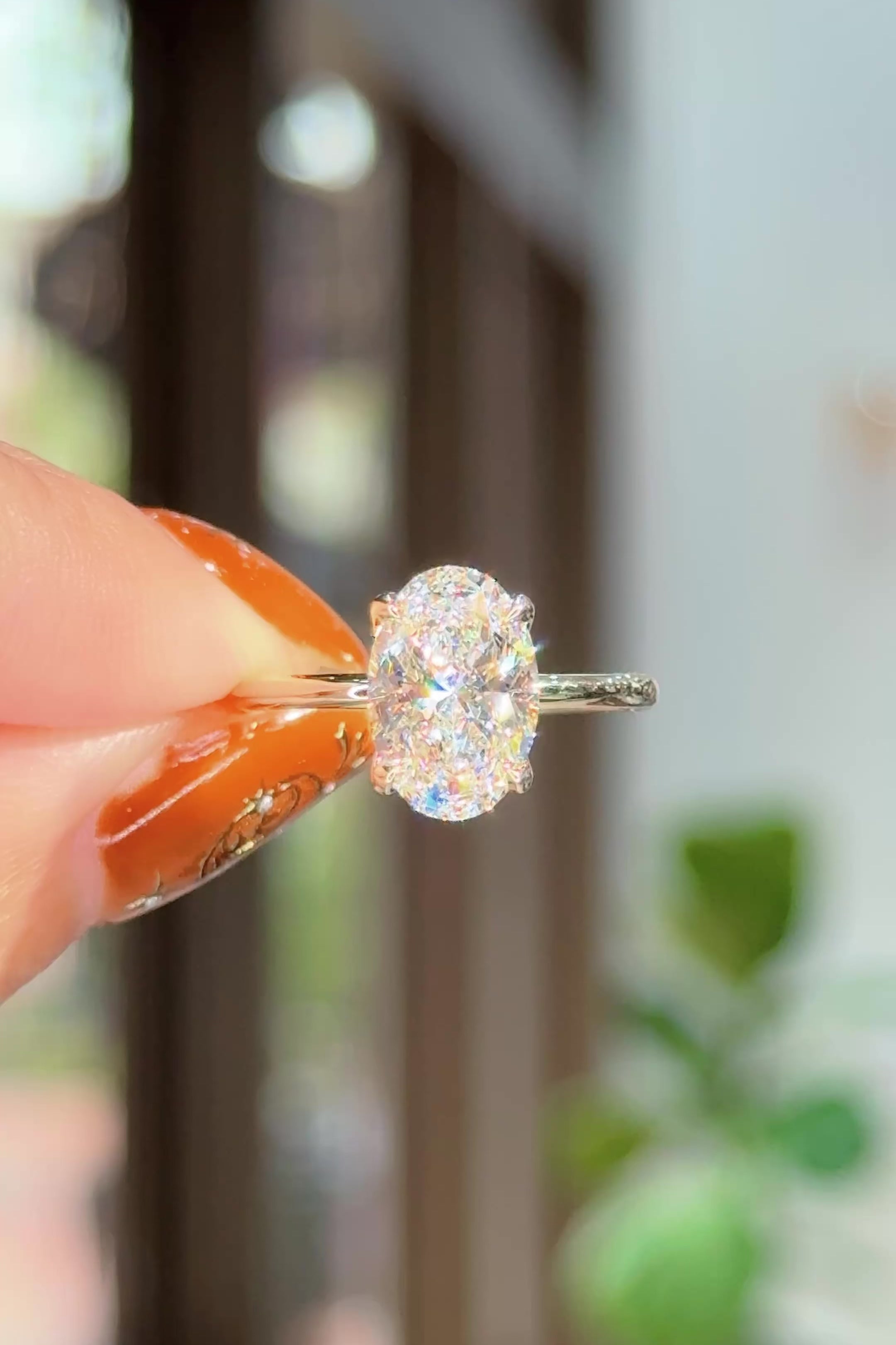 2.58ct D-VS1 Oval Lab Diamond Caraline