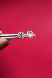 1.00ct D-VVS1 Core Round Lab Diamond Martini Studs
