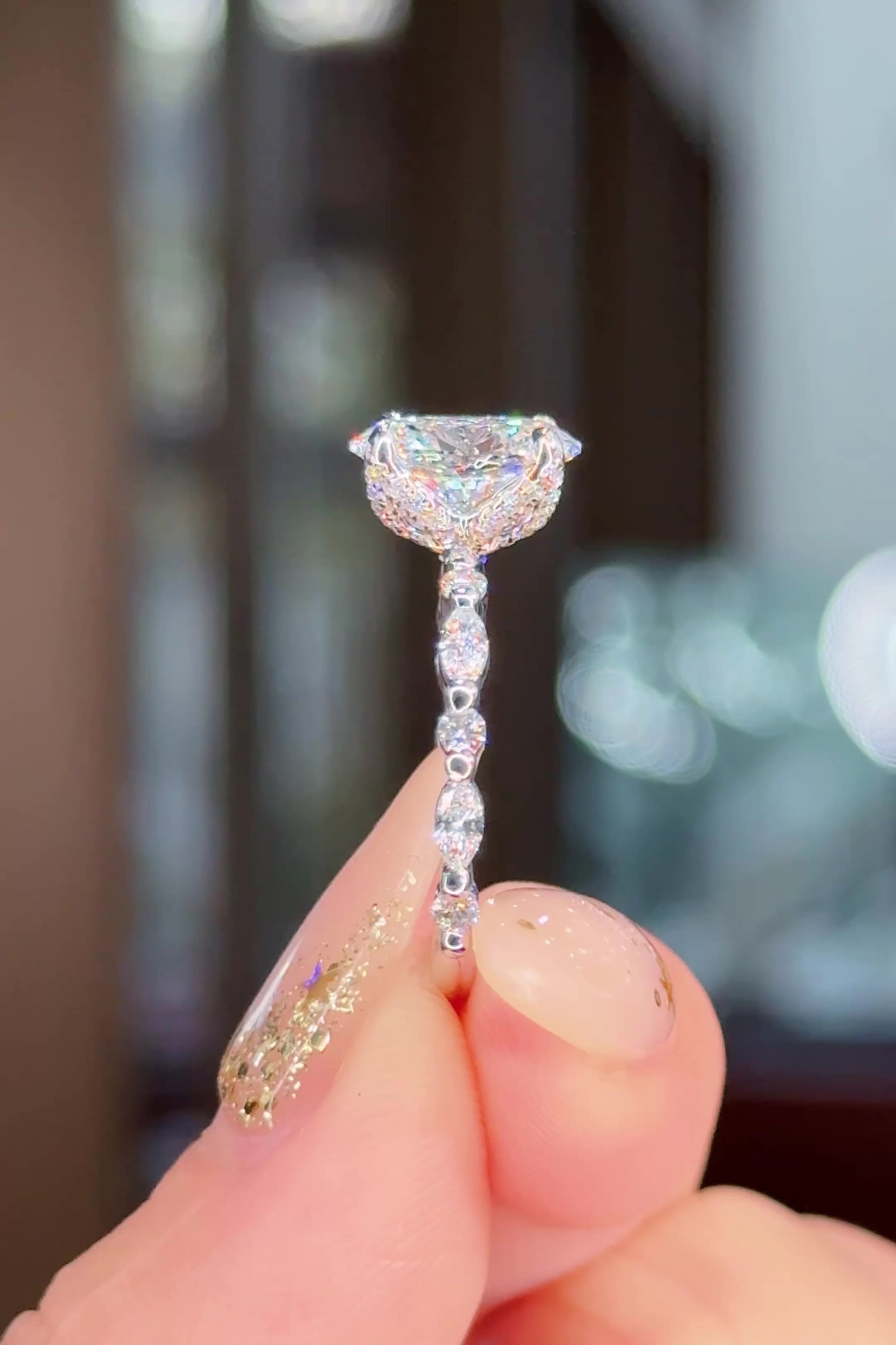 2.02ct E-VS1 Oval Lab Diamond Ren