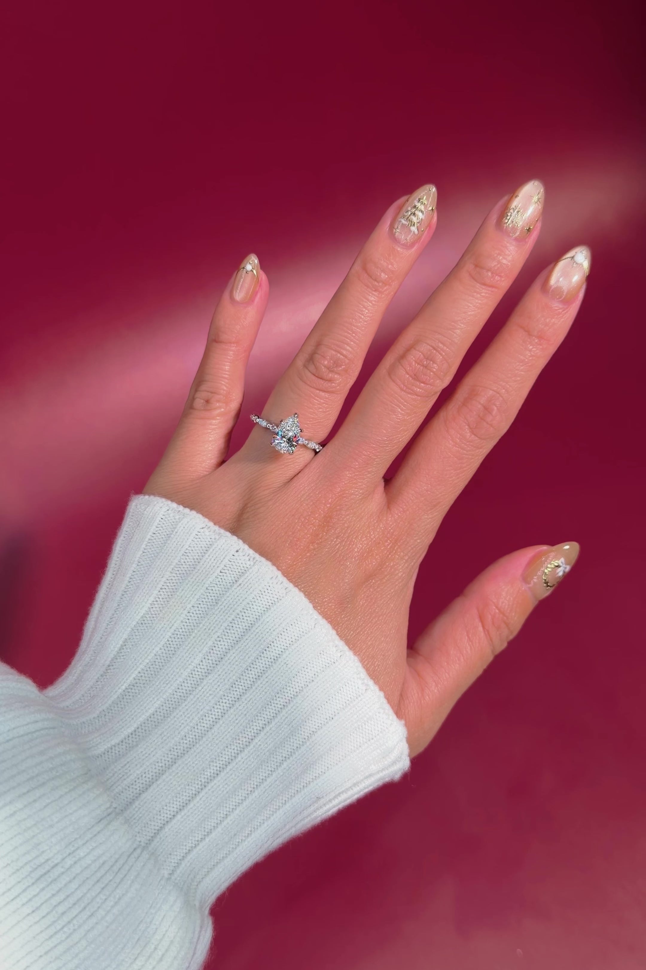 1.50ct D-VS1 Pear Lab Diamond Rei