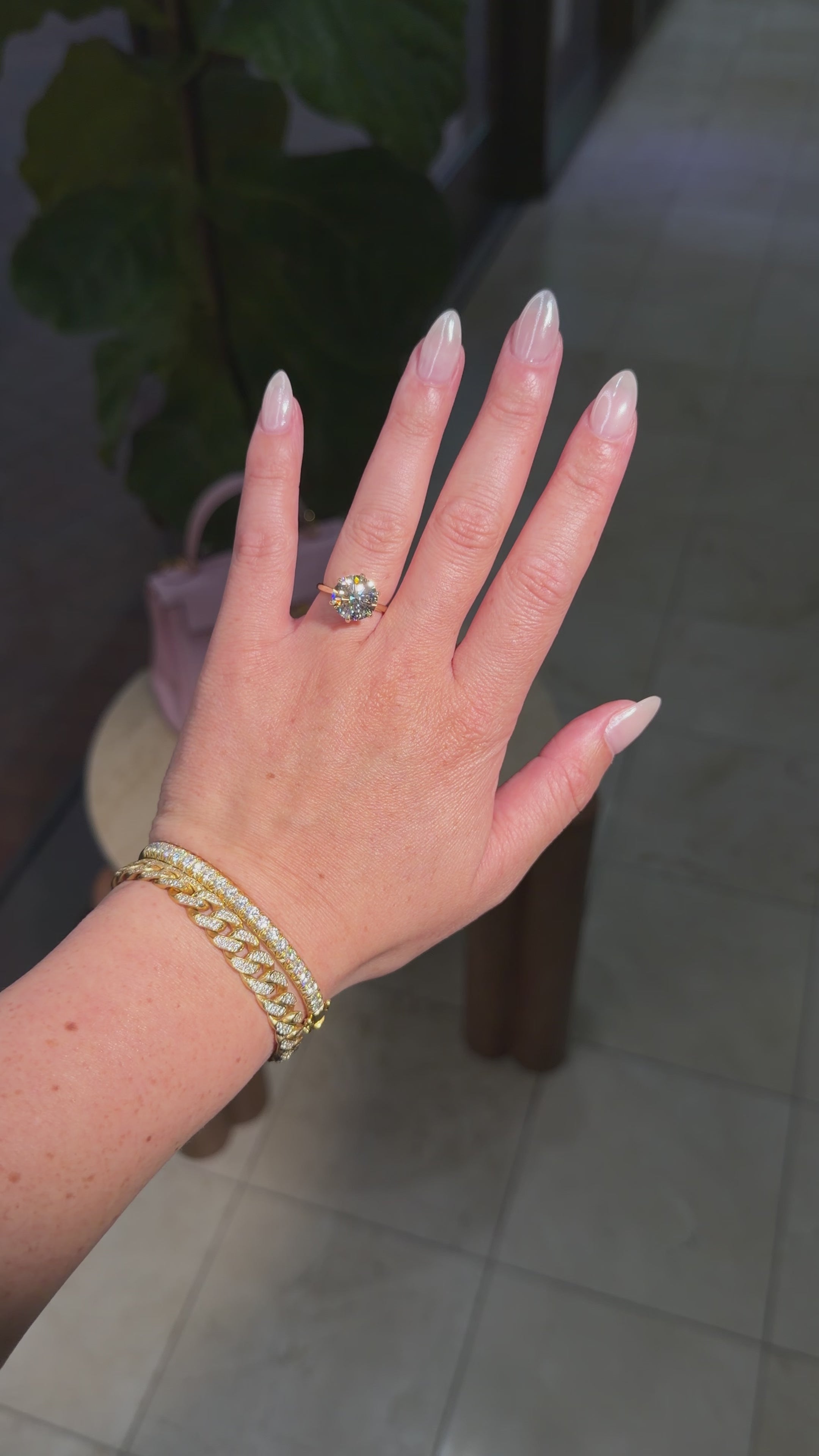 5.00ct F-VS1 Round Lab Diamond Hana