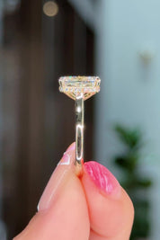 3.05ct E-VS1 Cushion Lab Diamond Double Claw Alice