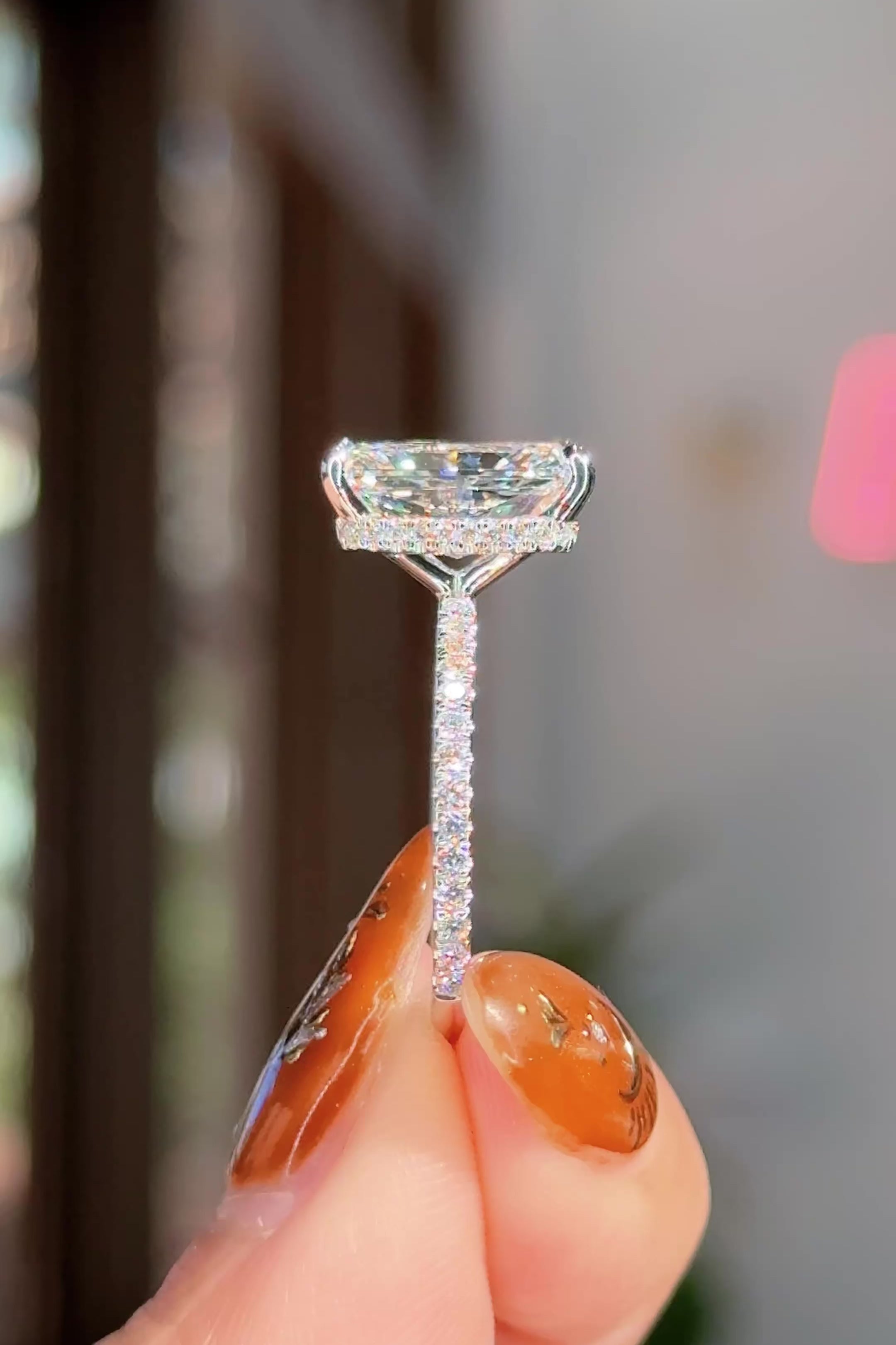 4.04ct D-VS1 Radiant Lab Diamond Stephanie