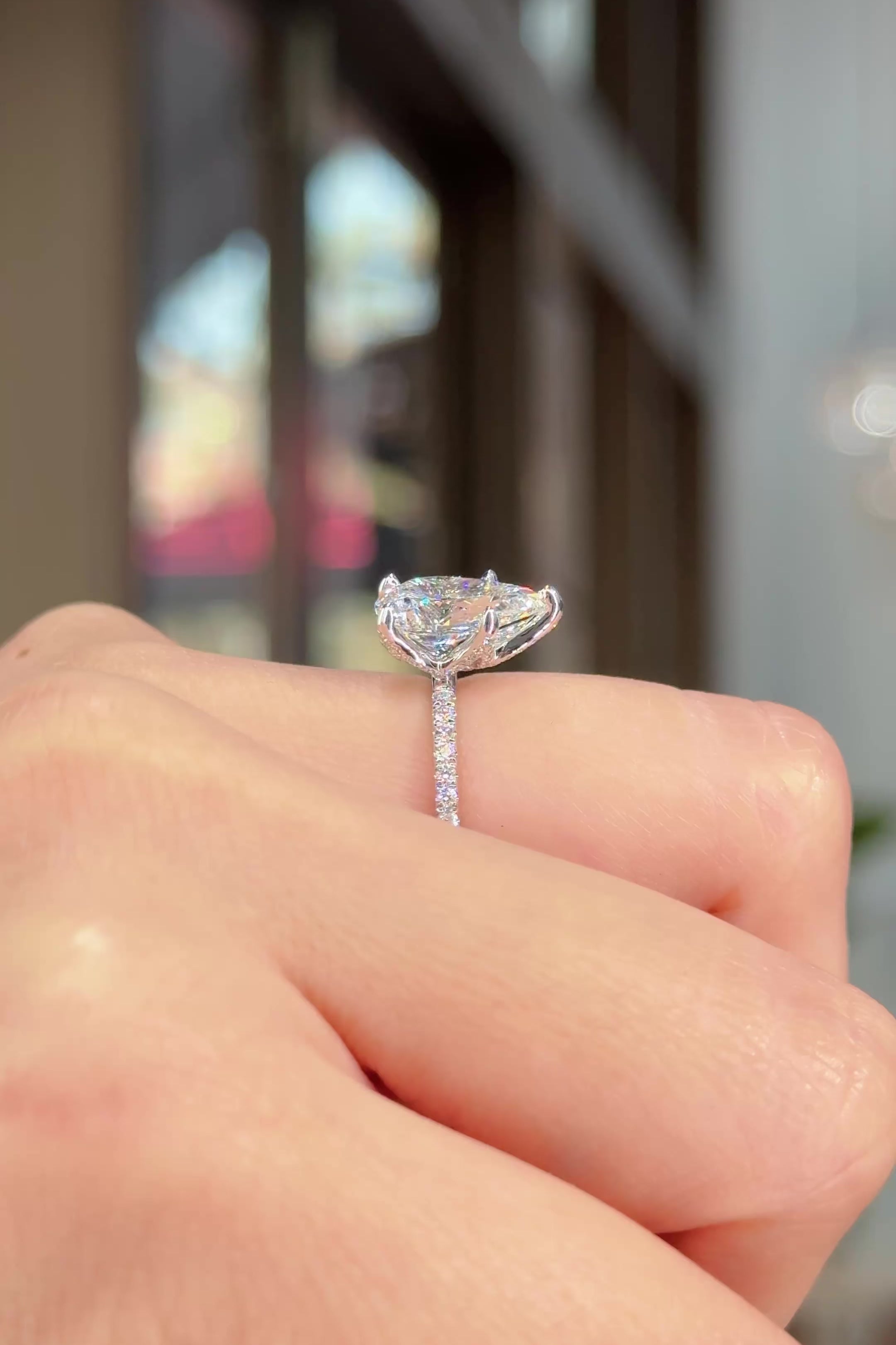 2.51ct D-VS1 Pear Lab Diamond Samantha