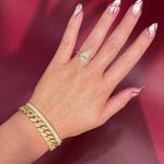 Vintage Style Pear Snowflake Halo Engagement Ring with Spaced Diamonds