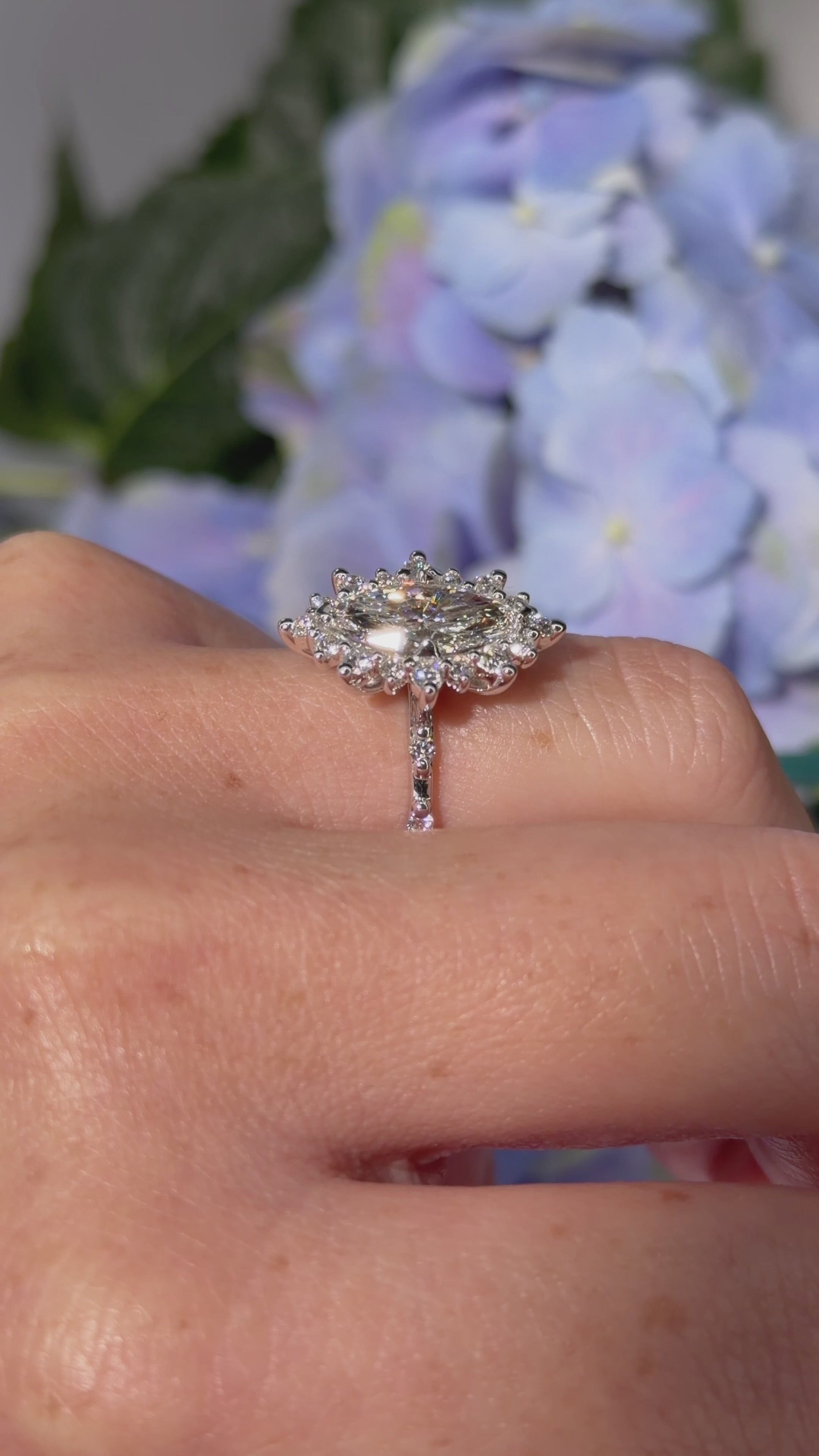 2.03ct F-VS1 Marquise Lab Diamond Kaia