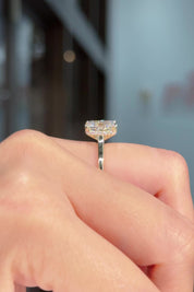 3.05ct E-VS1 Cushion Lab Diamond Double Claw Alice