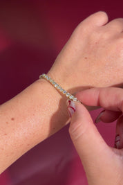 8ct Diamond Tennis Bracelet Yellow Gold